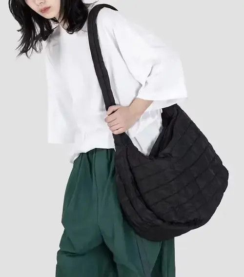 Designer Fashion utility quilted crossbody shoulder messenger bag Size ONE SIZE - 4 Thumbnail