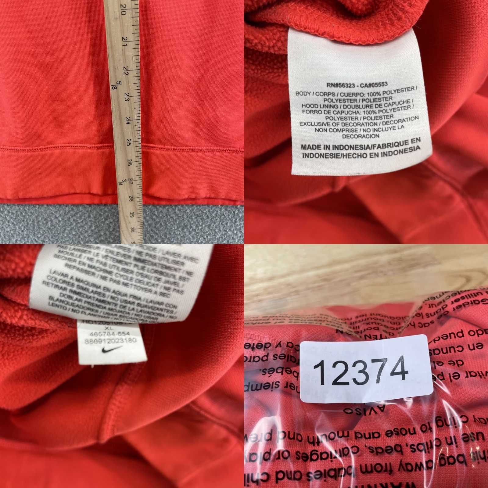 Nike Nike Therma Fit Hoodie Men's XXL Red Sportswear Training 90s Classic Mens Size US XXL / EU 58 / 5 - 8 Thumbnail