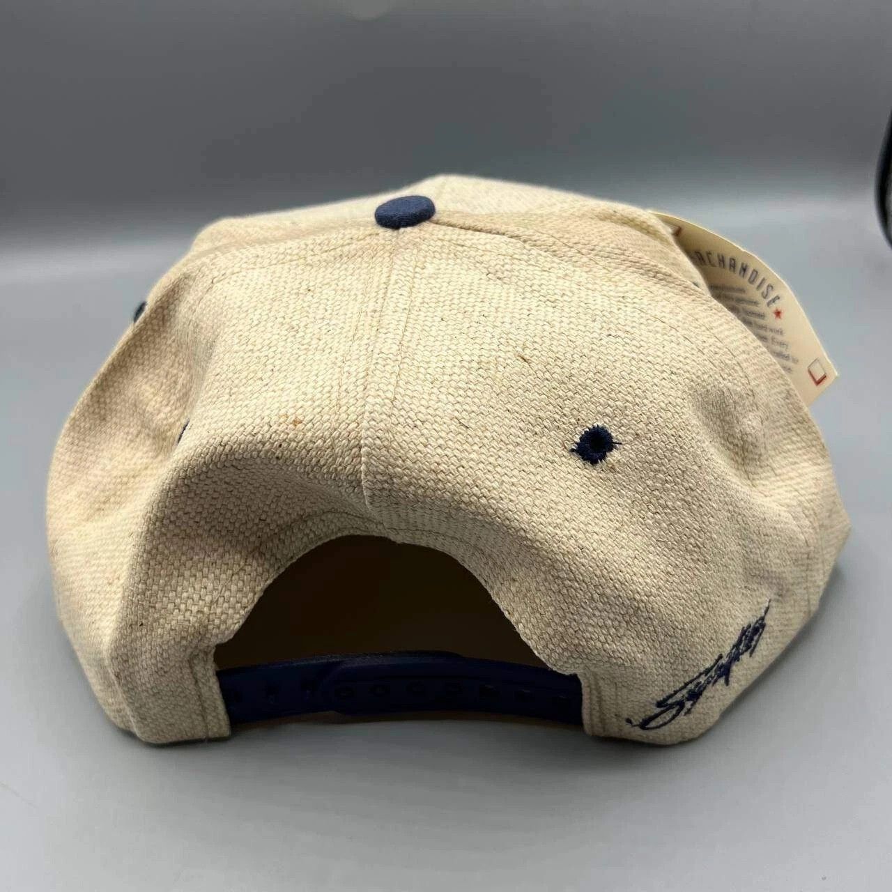 Signatures × Vintage San Diego Padres Hat Men Beige Blue Signatures Snap Back Size ONE SIZE - 5 Thumbnail