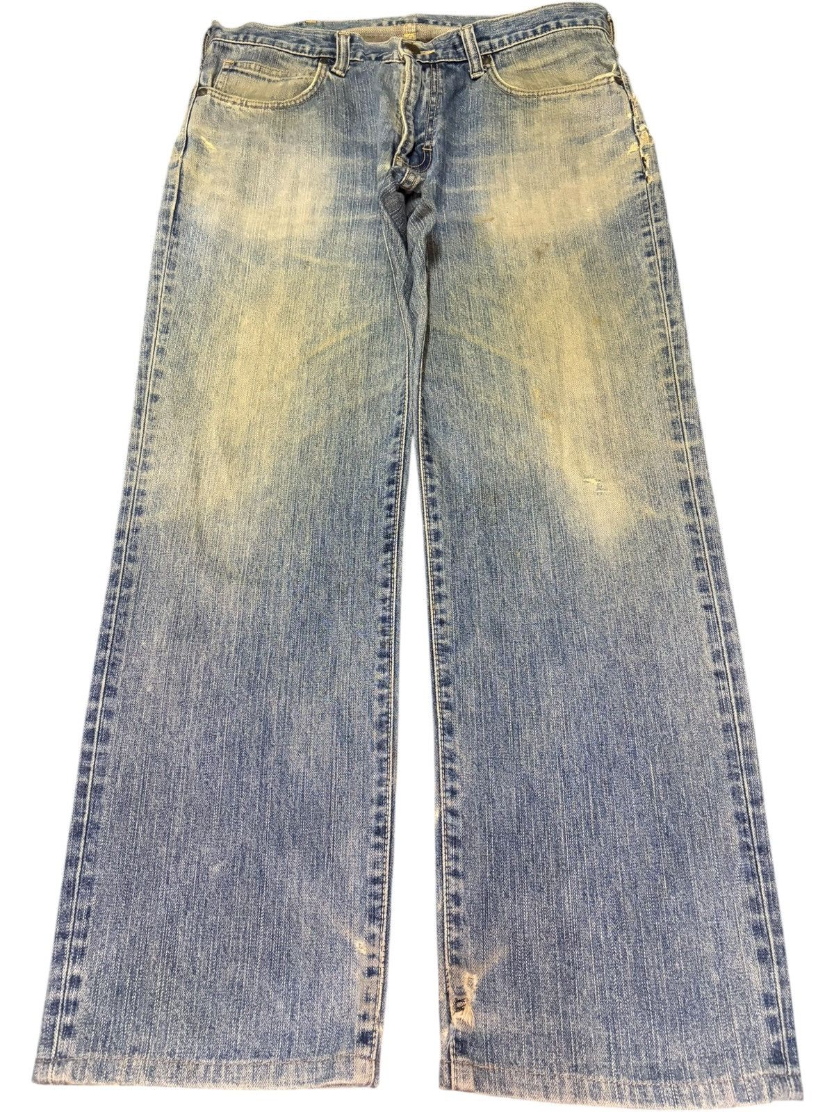 Wrangler Vintage Wrangler Mud Wash Distressed Loose Jeans Size US 35 - 1 Thumbnail