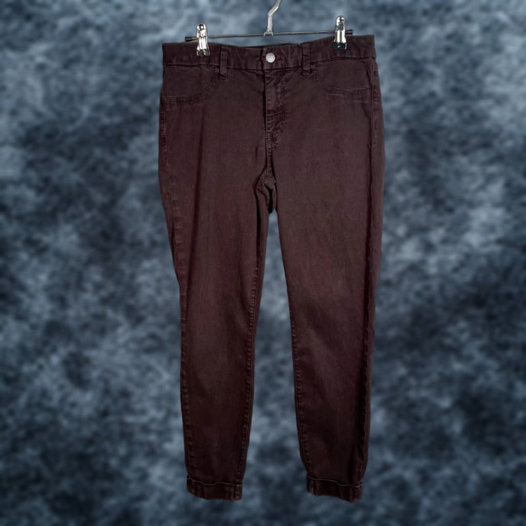 J Brand J Brand Jeans Skinny 5-Pocket Design Zip Purple Cotton Blend Anja Size 28 Womens Adults Size 28" / US 6 / IT 42 - 1 Thumbnail