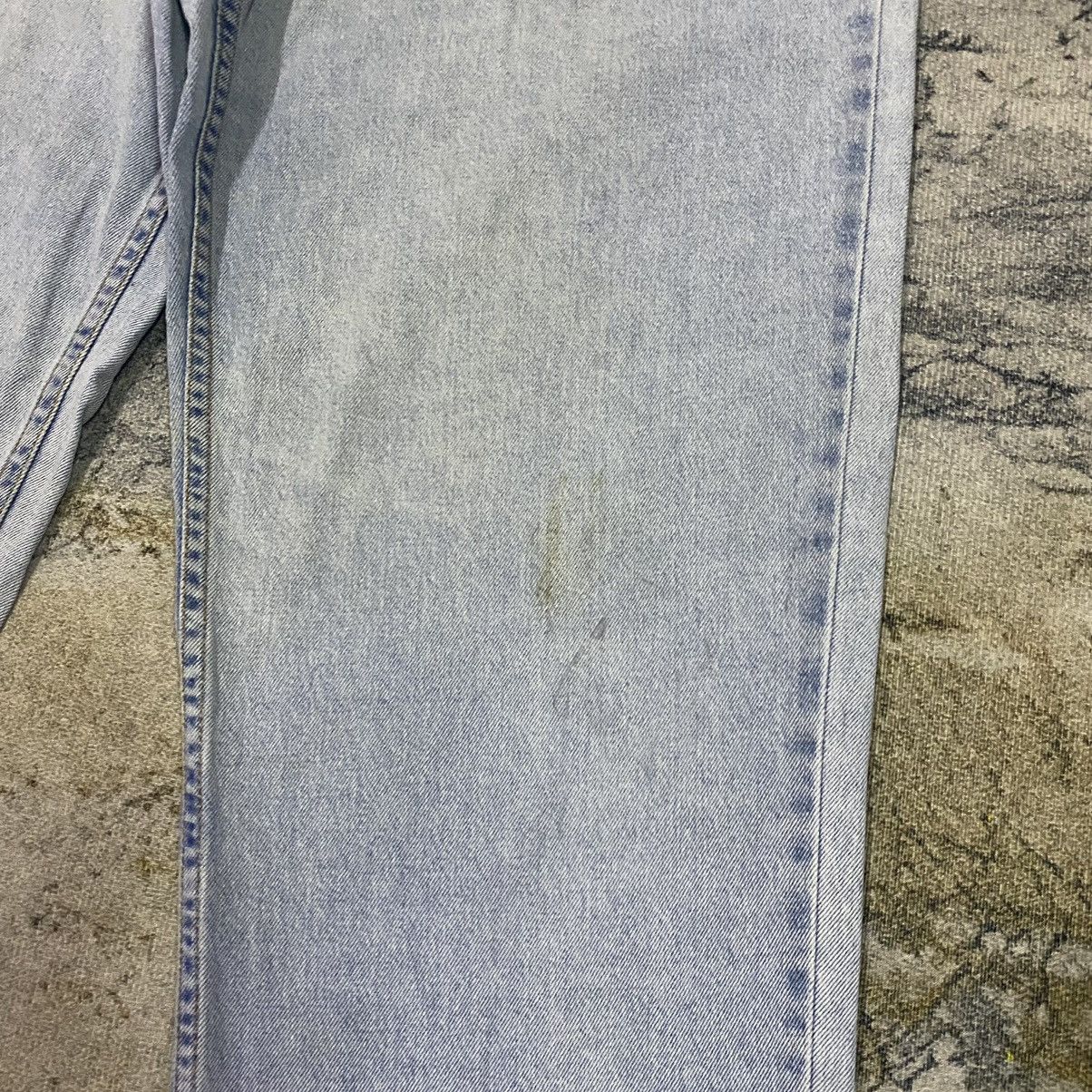 L.L. Bean × Vintage Vintage LL Bean Faded Light Washed Oversize Baggy Denim jean Size 33" - 4 Thumbnail