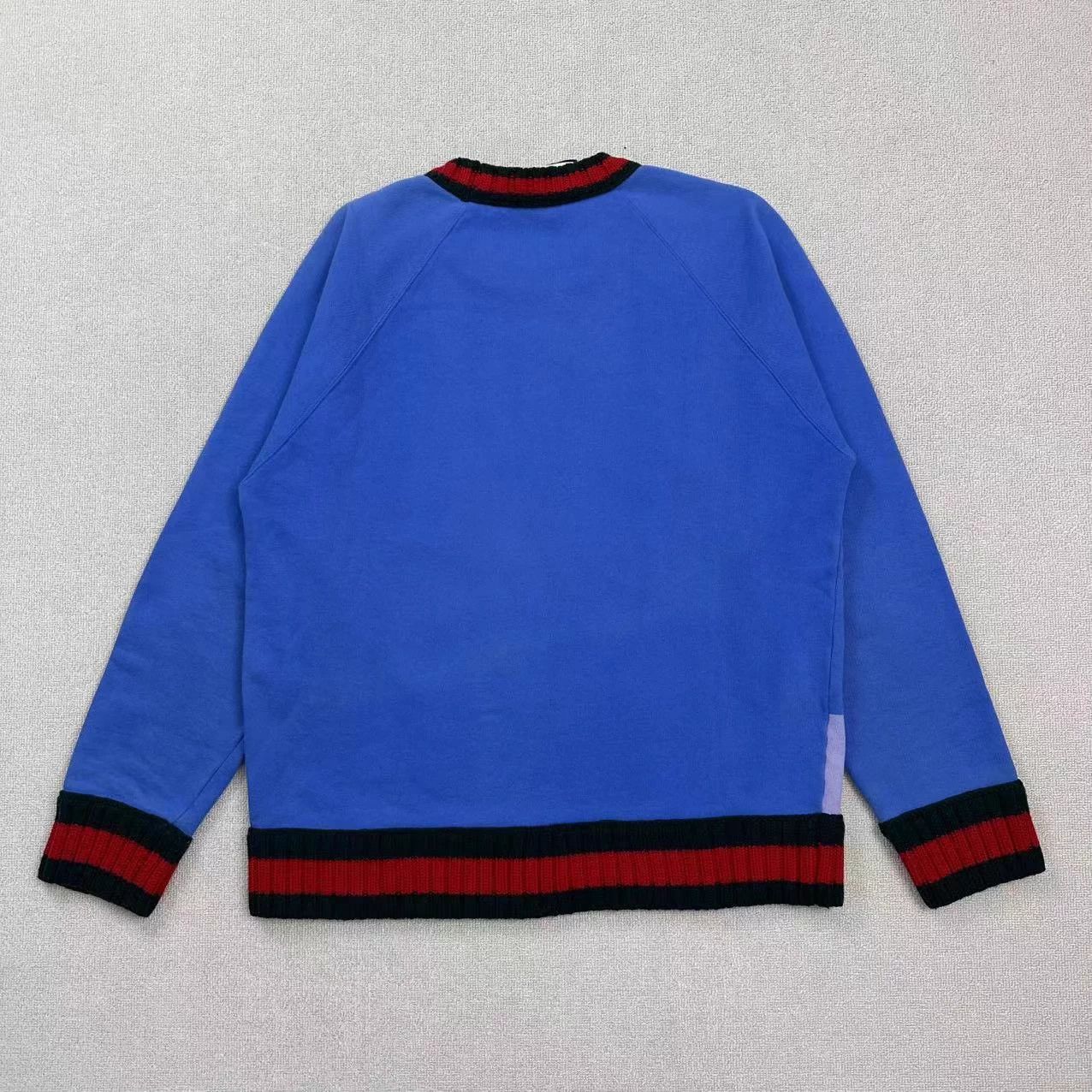 Gucci GUCCI Red Green Colorblock GG Space Cotton Sweatshirt XL Size US XL / EU 56 / 4 - 2 Thumbnail