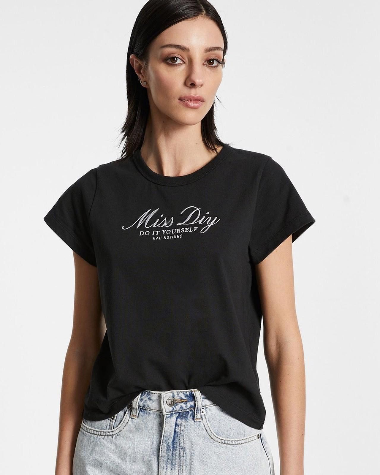 Ksubi new Ksubi womens tee t shirt top small 8 diy mini tee black Size S / US 4 / IT 40 - 2 Thumbnail