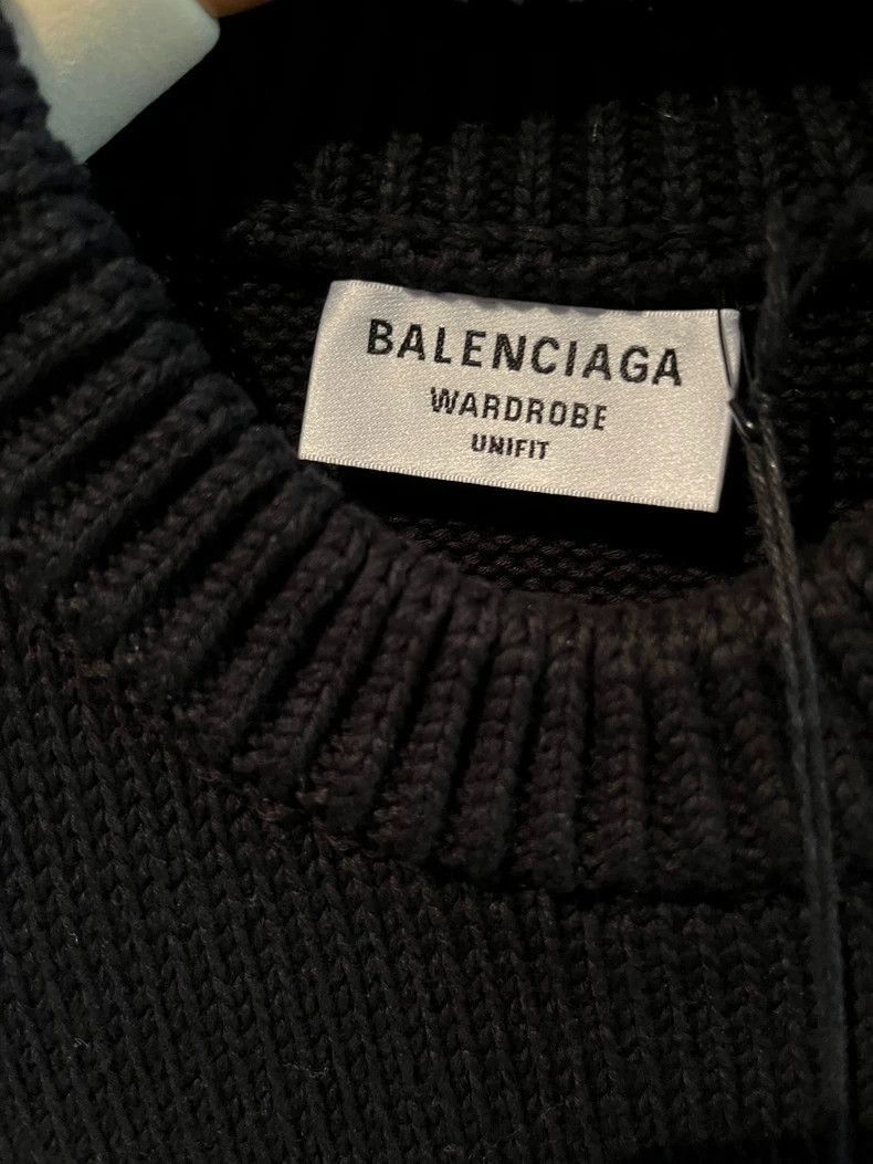 Balenciaga balenciaga black knit sweater with embellishment Size US XS / EU 42 / 0 - 4 Thumbnail
