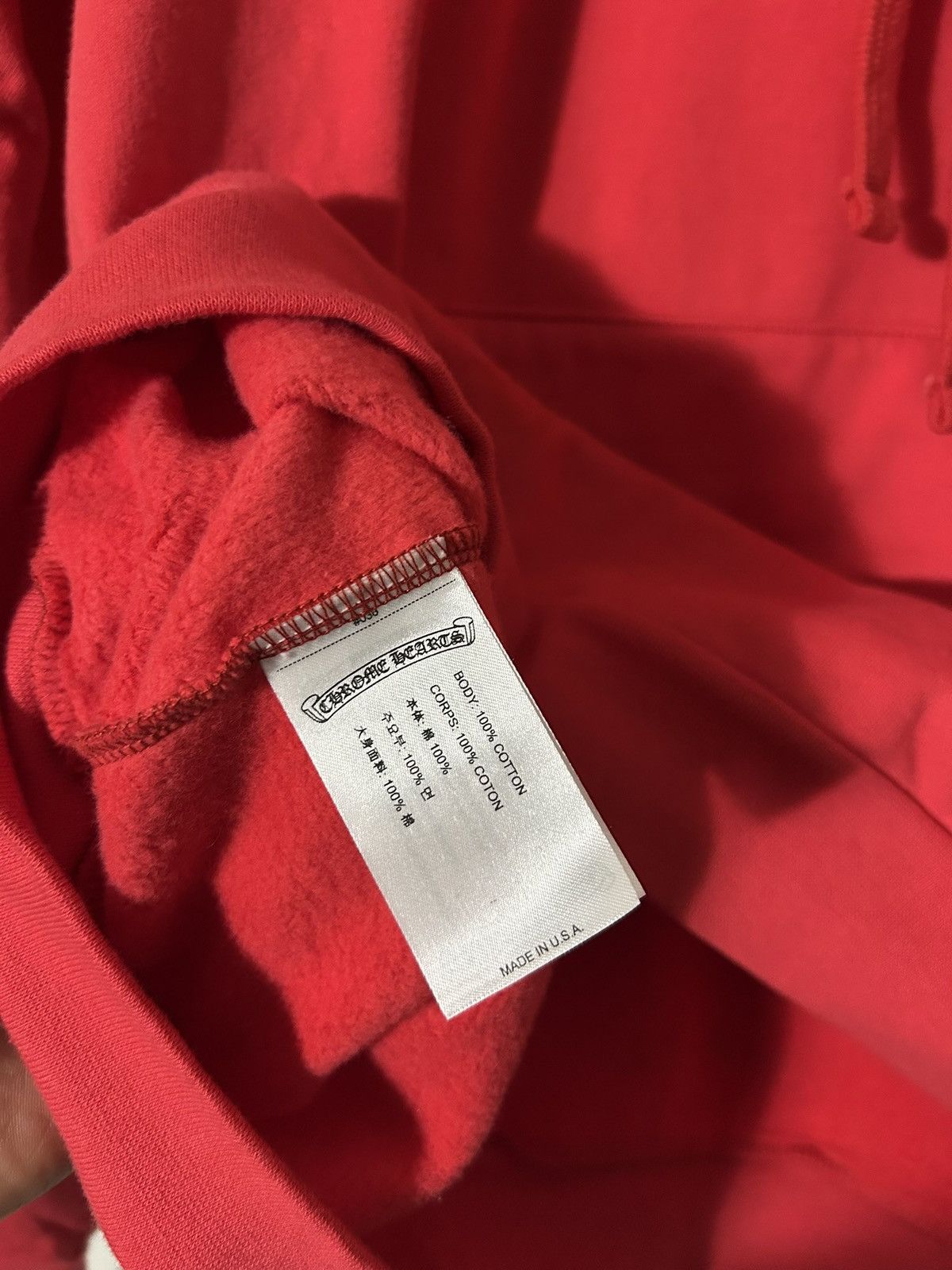 Chrome Hearts Chrome hearts hoodie red logo scroll Size US XL / EU 56 / 4 - 9 Thumbnail