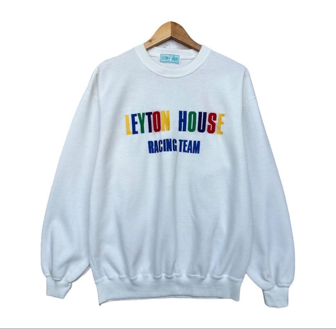 Formula 1 × Vintage Vintage Leyton House Embroidered Logo Pullover Sweatshirt Size US L / EU 52-54 / 3 - 1 Thumbnail