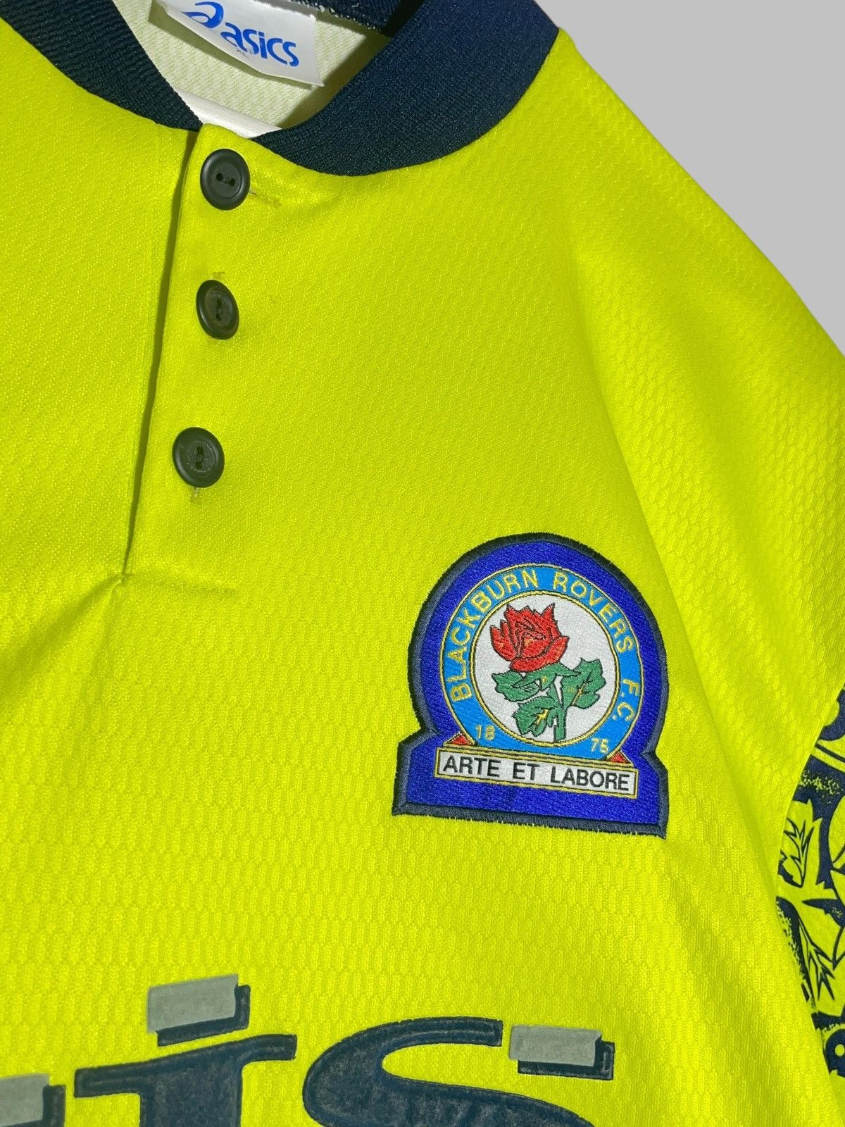 Asics × Vintage Blackburn Rovers ASICS 1996/97 Away Vintage Football Shirt Size US XL / EU 56 / 4 - 6 Thumbnail