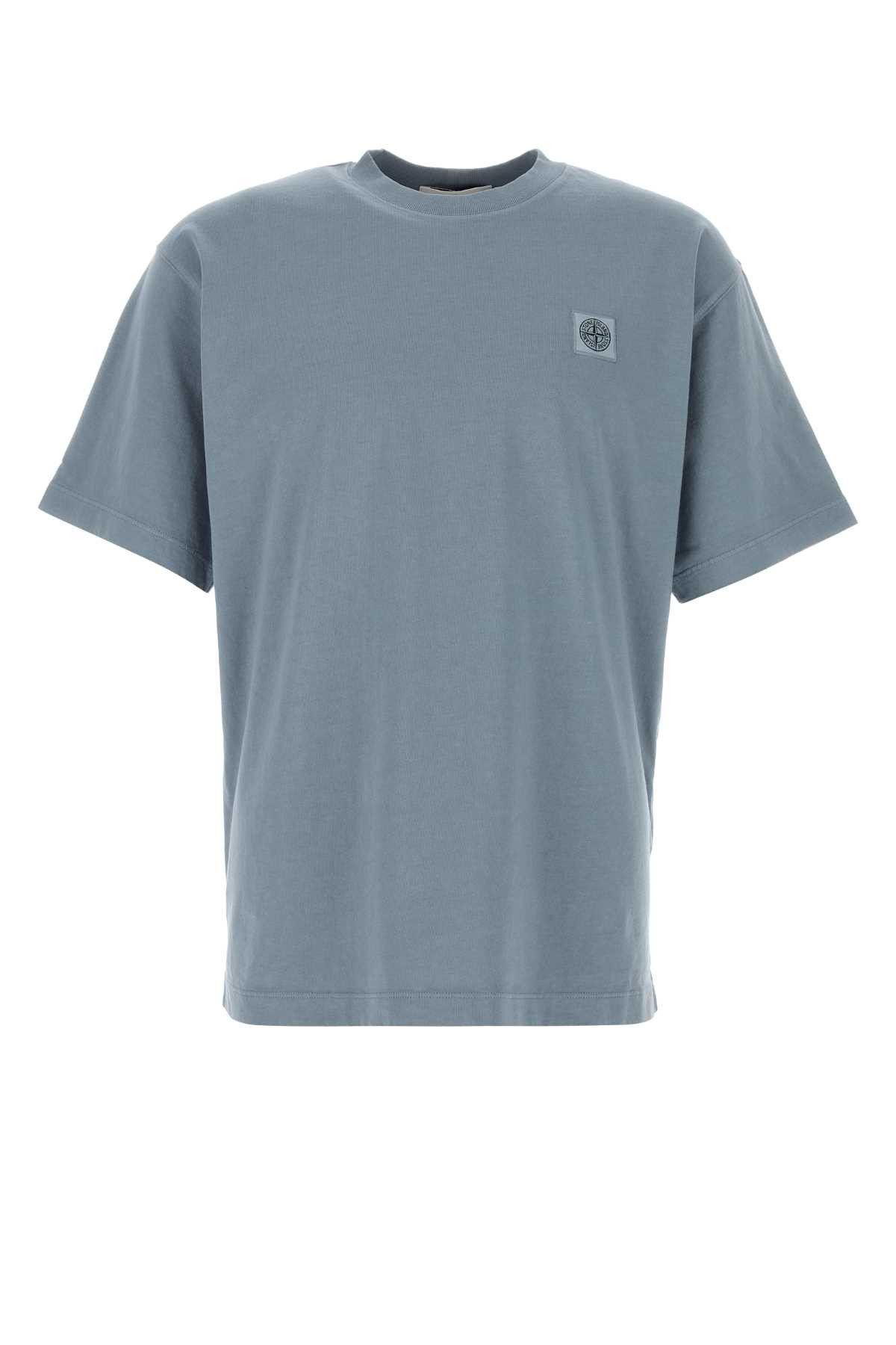 Stone Island Air Force Blue Cotton T-Shirt Size US XXL / EU 58 / 5 - 1 Thumbnail