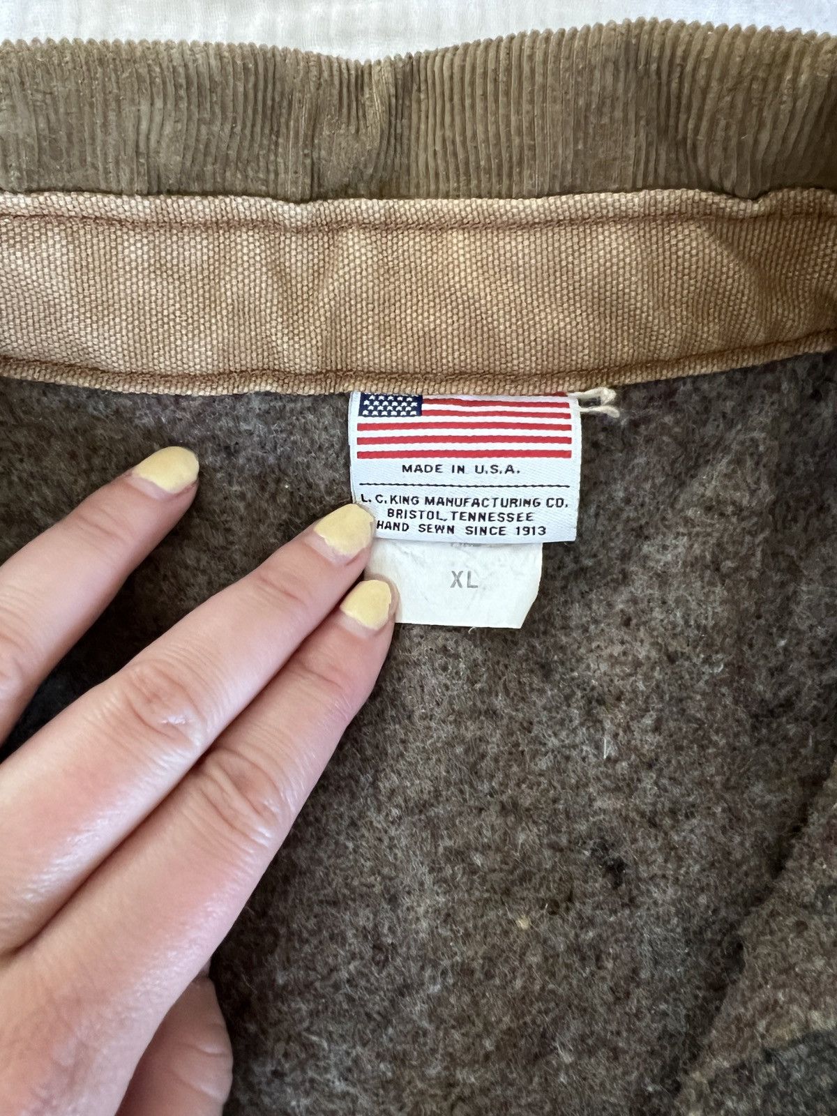 Pointer Pointer Brand USA Blanket Lined Chore Coat Jacket Tan XL Size US XL / EU 56 / 4 - 4 Thumbnail