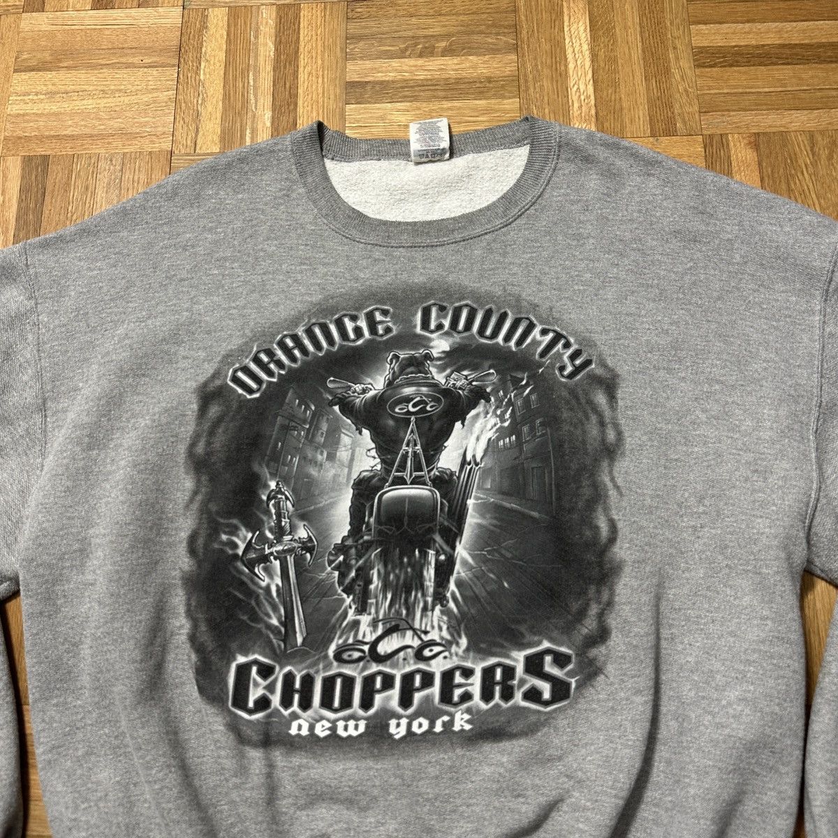 Jerzees Vintage Orange County Choppers sweatshirt Size US XL / EU 56 / 4 - 3 Thumbnail