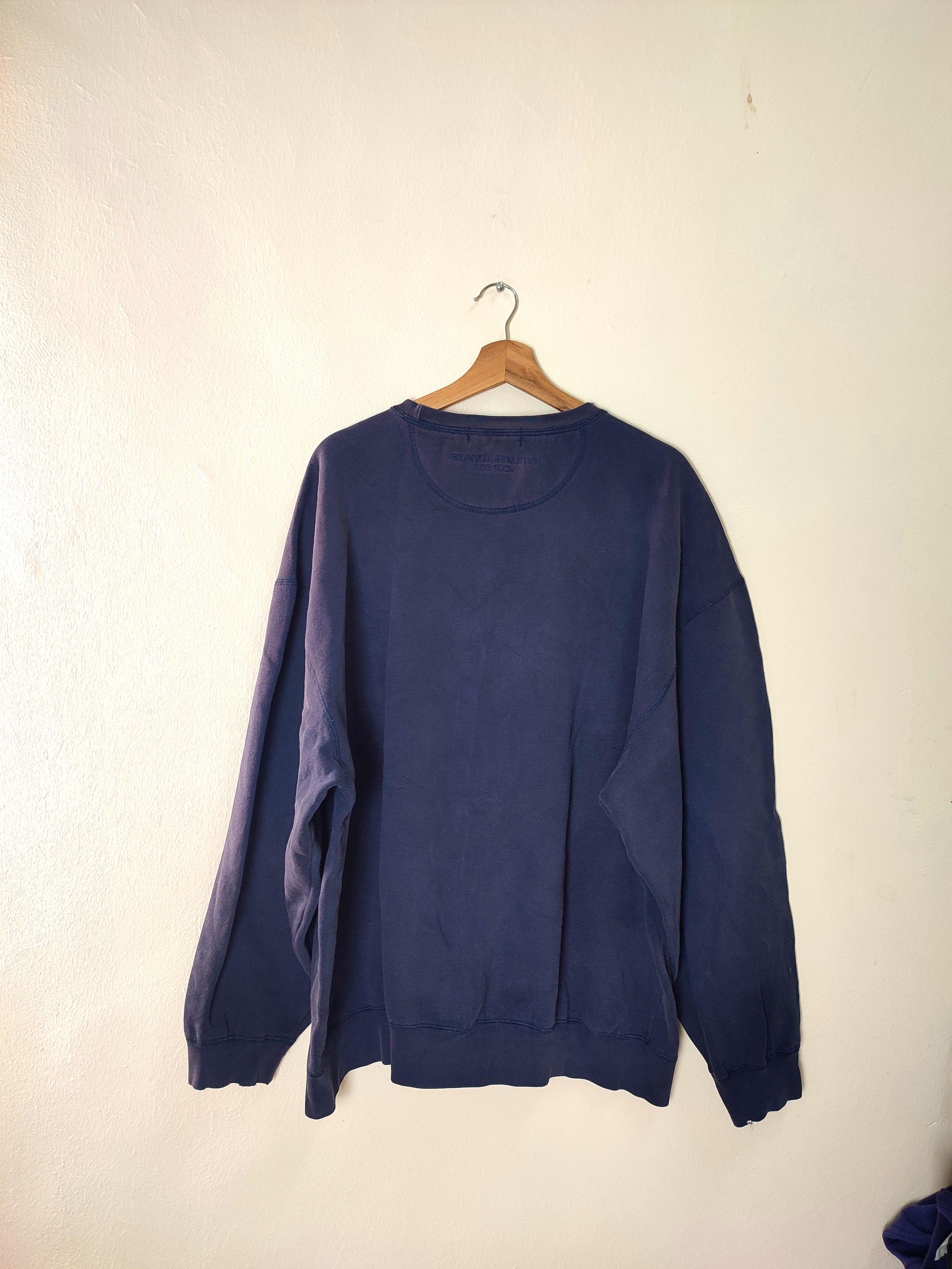 Russell Athletic Vintage Russell Athletic Navy Blue Sweatshirt Size US XXL / EU 58 / 5 - 5 Thumbnail
