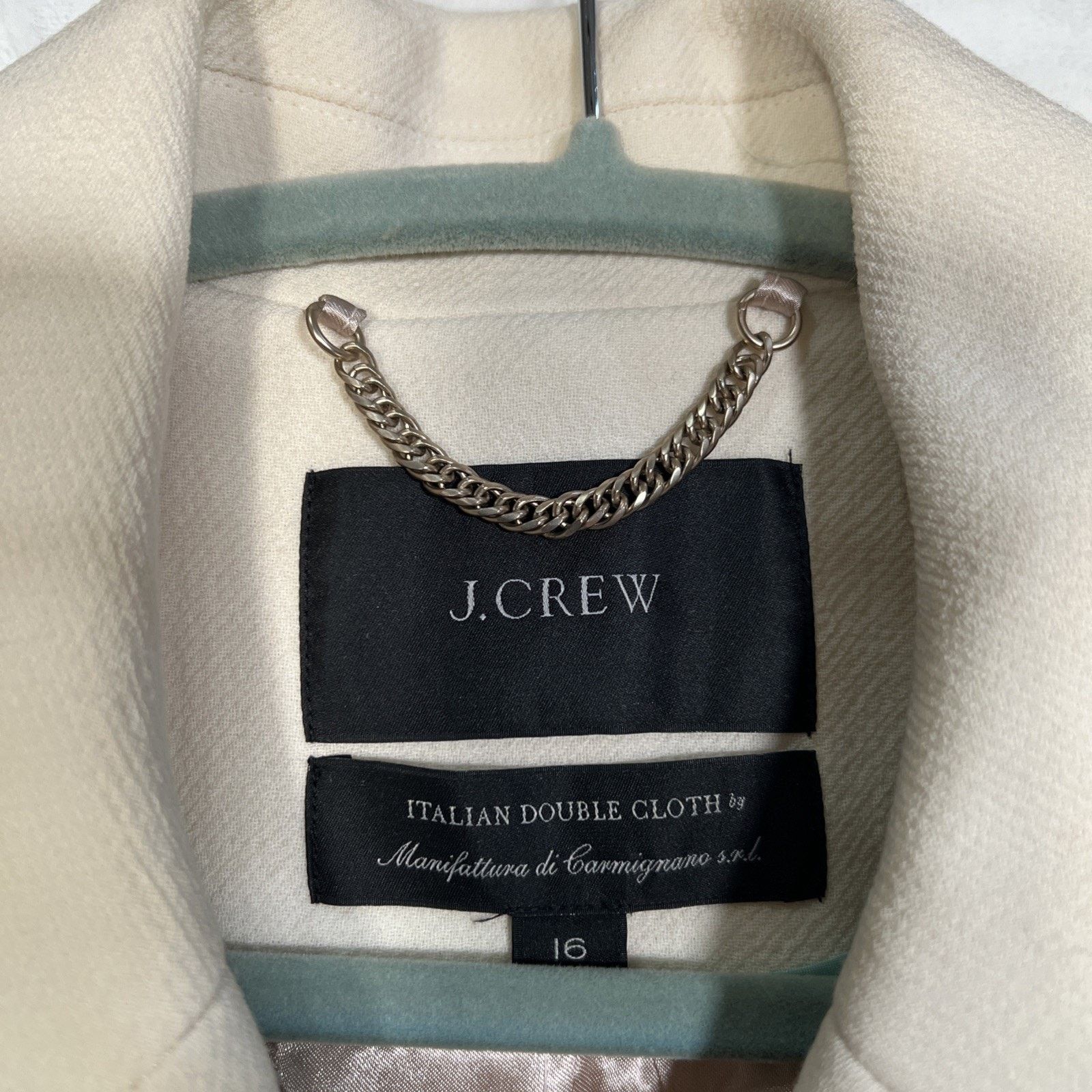 J.Crew Double-breasted lady coat in Italian double-cloth wool Sz 16 Size XXL / US 16-18 / IT 52-54 - 2 Thumbnail