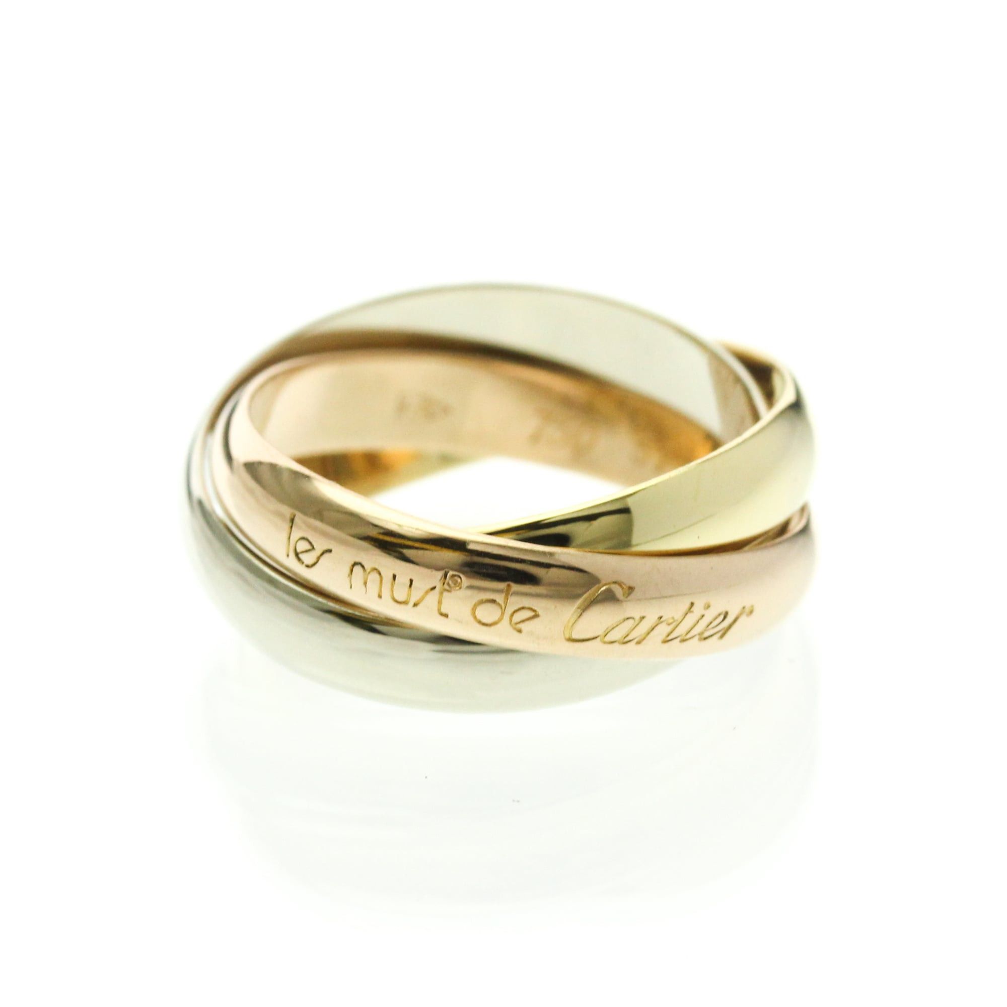 Cartier Cartier Trinity Yellow Gold (18K),Pink Gold (18K),White Gold (18K) Fashion No Stone Band Ring Gold Size ONE SIZE - 1 Thumbnail