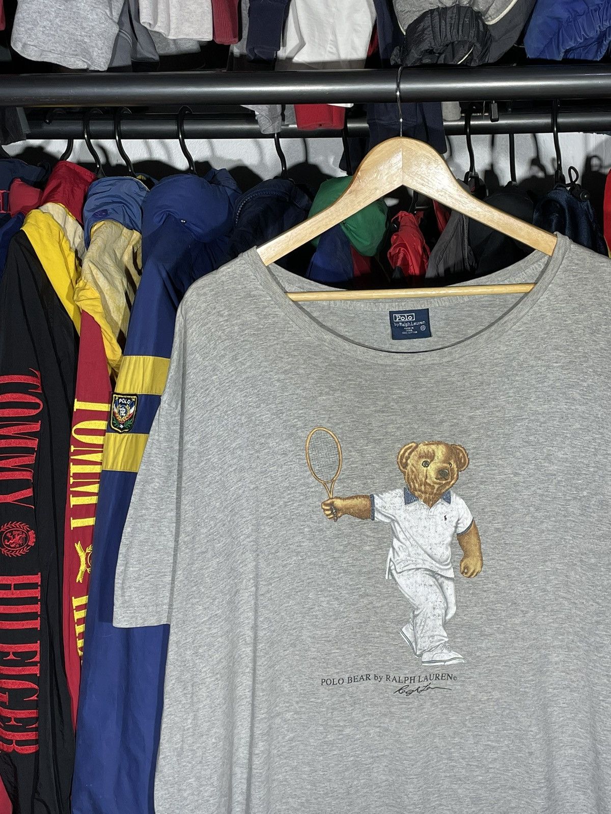 Polo Ralph Lauren × RRL Ralph Lauren × Vintage T-Shirt Polo Bear Tennis OG Vintage Size US XXL / EU 58 / 5 - 2 Thumbnail