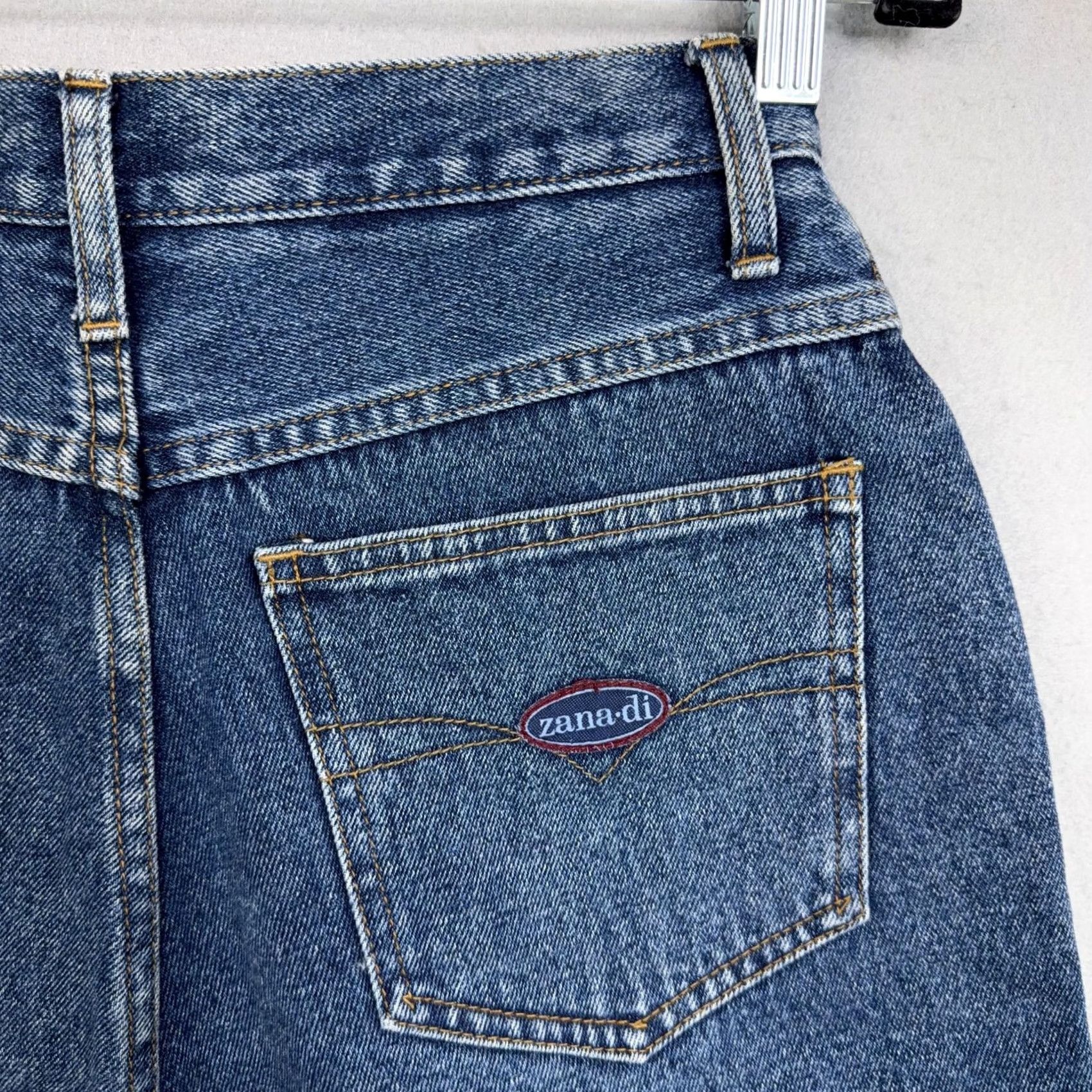 Denime VINTAGE Zana-di Denim Shorts Juniors 11/12 Blue Fringe Western Boho Festival Y2k Jeans Shorts Womens? Size 32" / US 10 / IT 46 - 6 Thumbnail