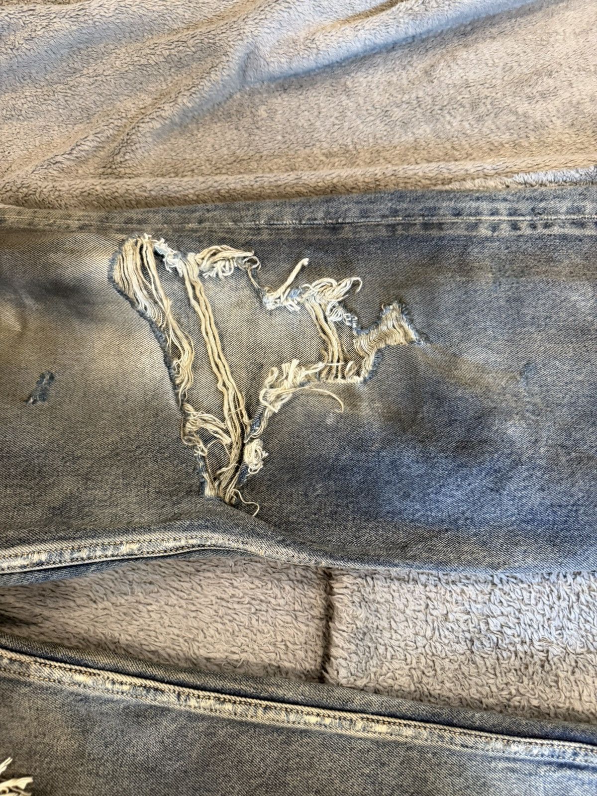 Balenciaga Balenciaga oil spill denim pants Size US 33 - 4 Thumbnail