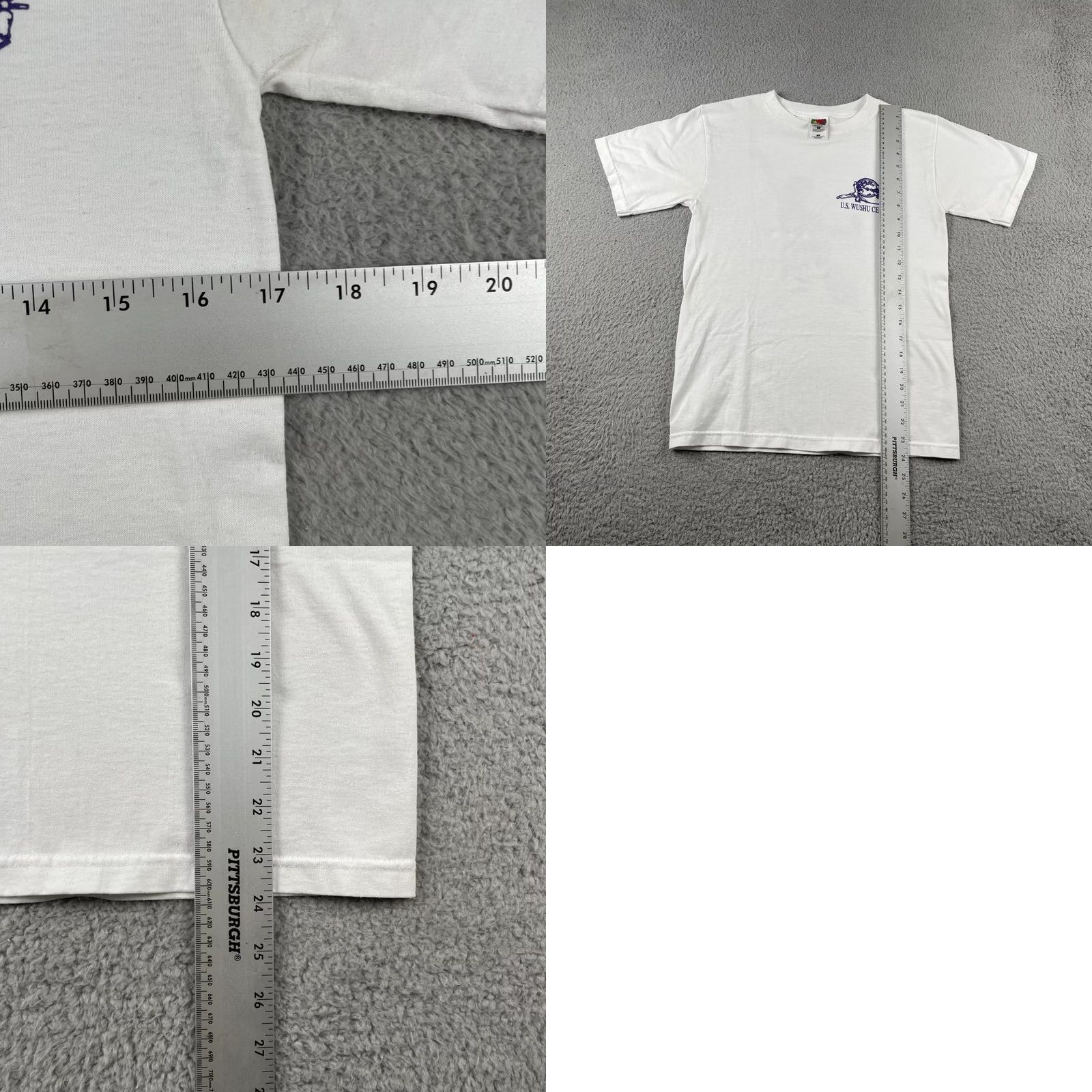 Fruit Of The Loom VINTAGE Fruit Of The Loom Shirt Small White U.S. Wushu Center Martial Arts 50/50 Athletic Size US S / EU 44-46 / 1 - 10 Thumbnail