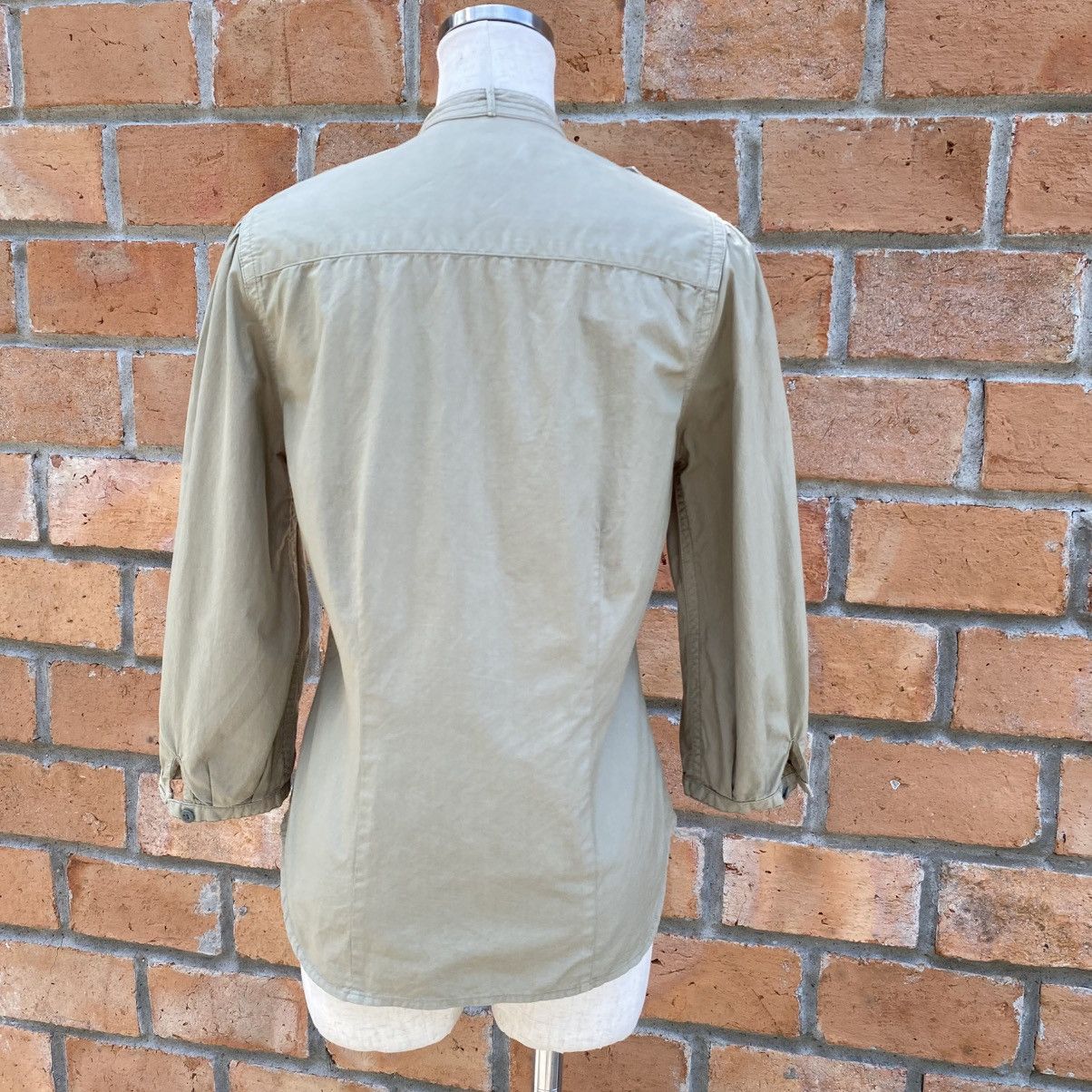 Polo Ralph Lauren POLO JEANS COMPANY Beige Button-Up Shirt with Epaulettes Size M / US 6-8 / IT 42-44 - 20 Thumbnail