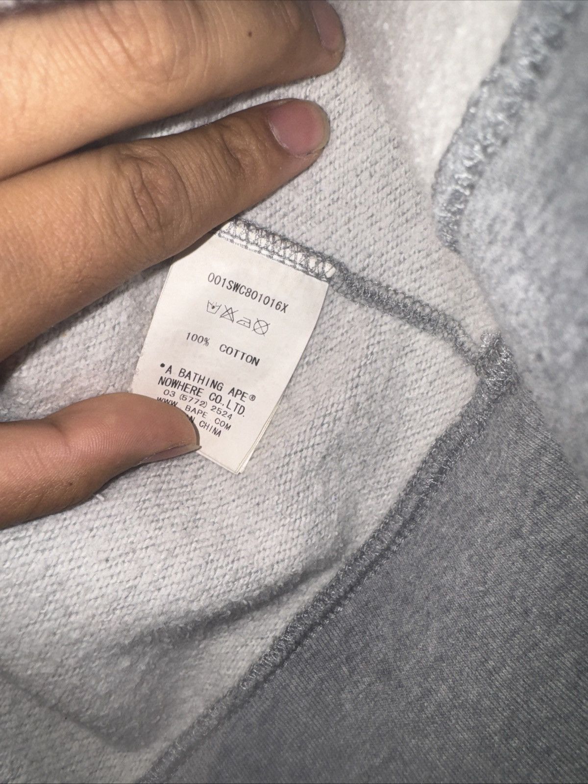 Bape Bape Shark Face WGM Embroidered Crewneck (2017) Size US M / EU 48-50 / 2 - 7 Thumbnail