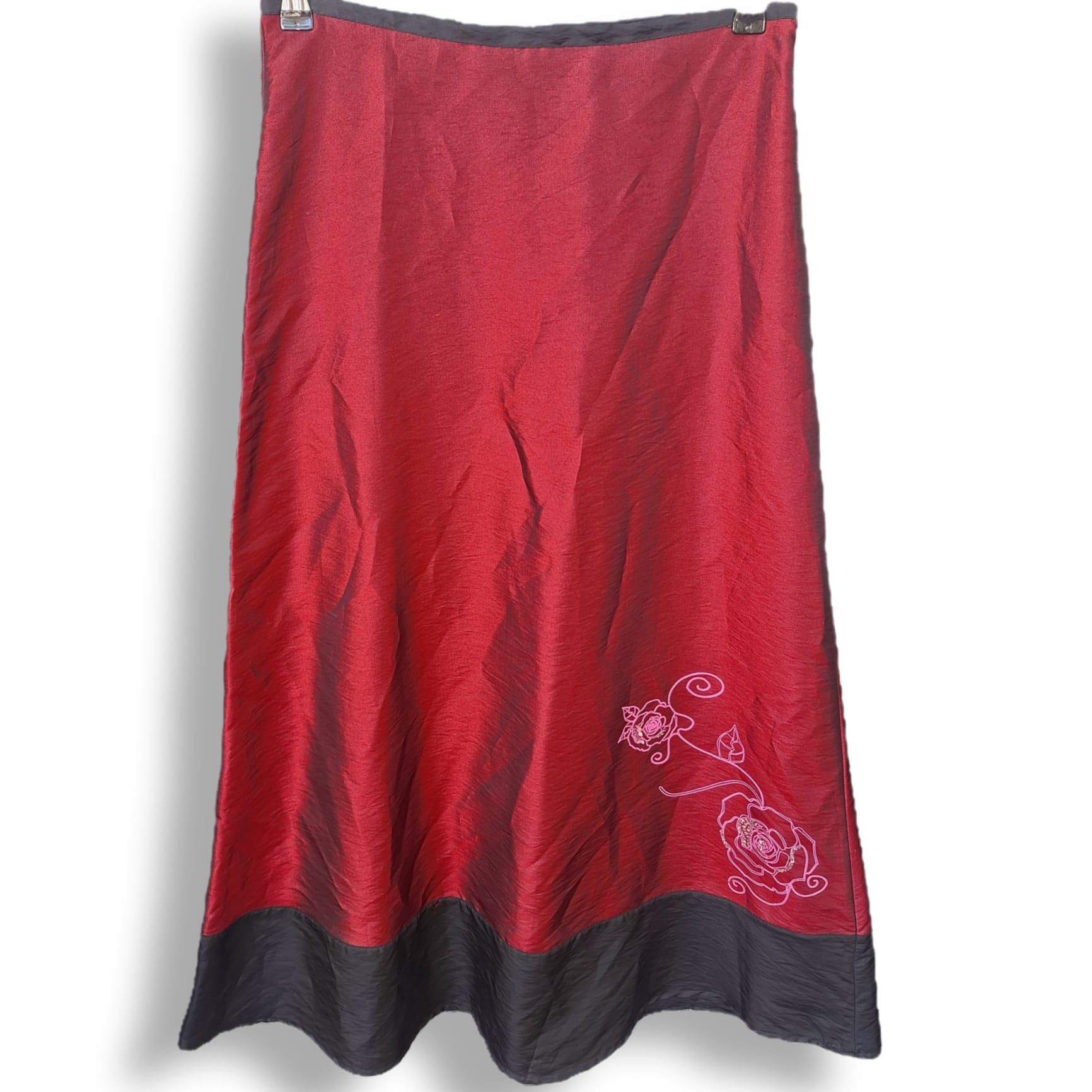 Renuar israeli vintage maxi skirt with flower detail Size 25" / US 0 / IT 36 - 1 Thumbnail