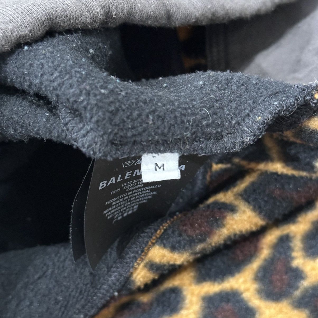 Balenciaga BALENCIAGA PATCHWORK FLEECE HALF ZIP SWEATSHIRT SIZE M Size US M / EU 48-50 / 2 - 8 Thumbnail