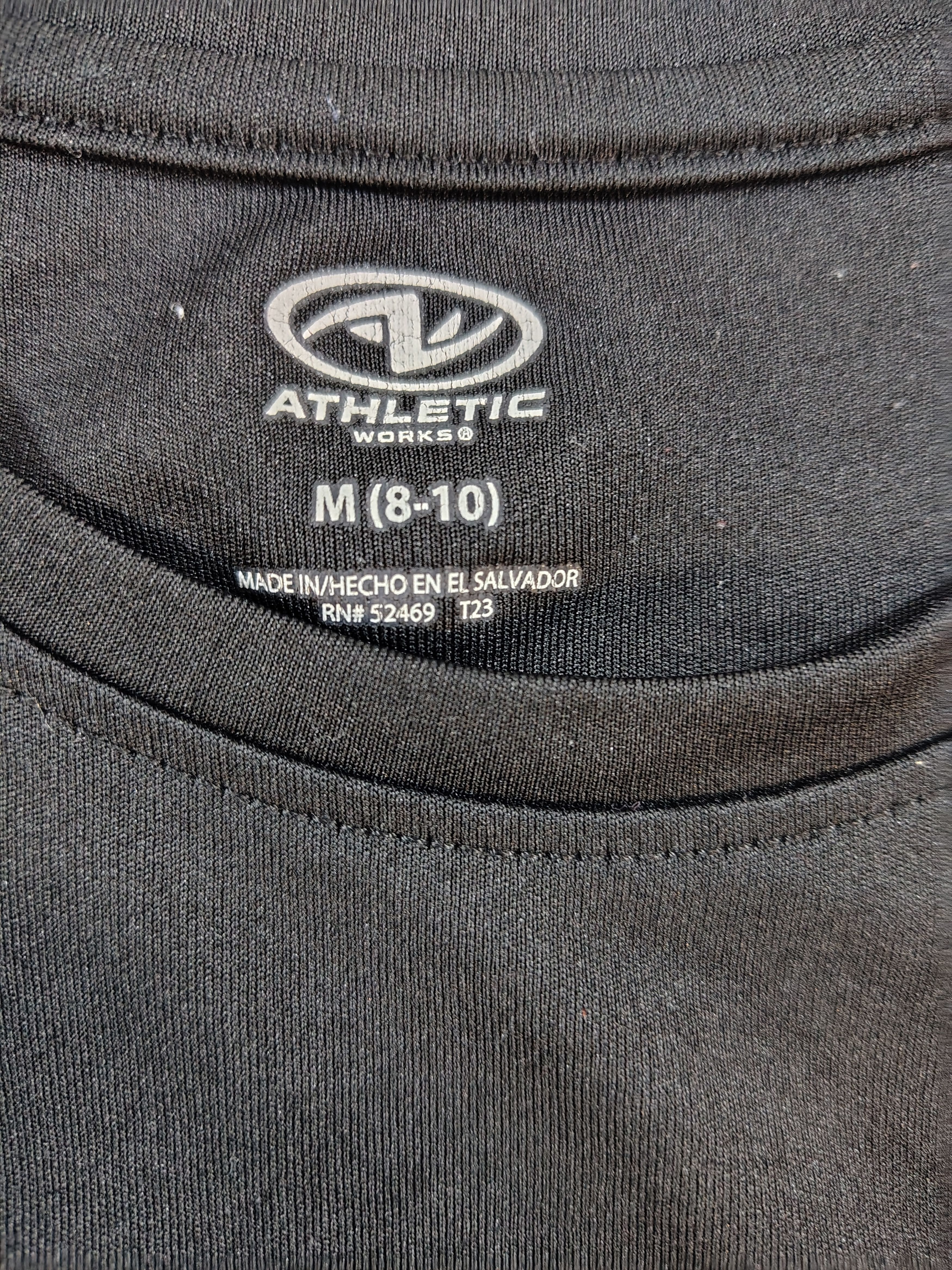 Athletic Works Women's Medium Long Sleeve Plain Black Athletic Works Shirt Size M / US 6-8 / IT 42-44 - 2 Thumbnail