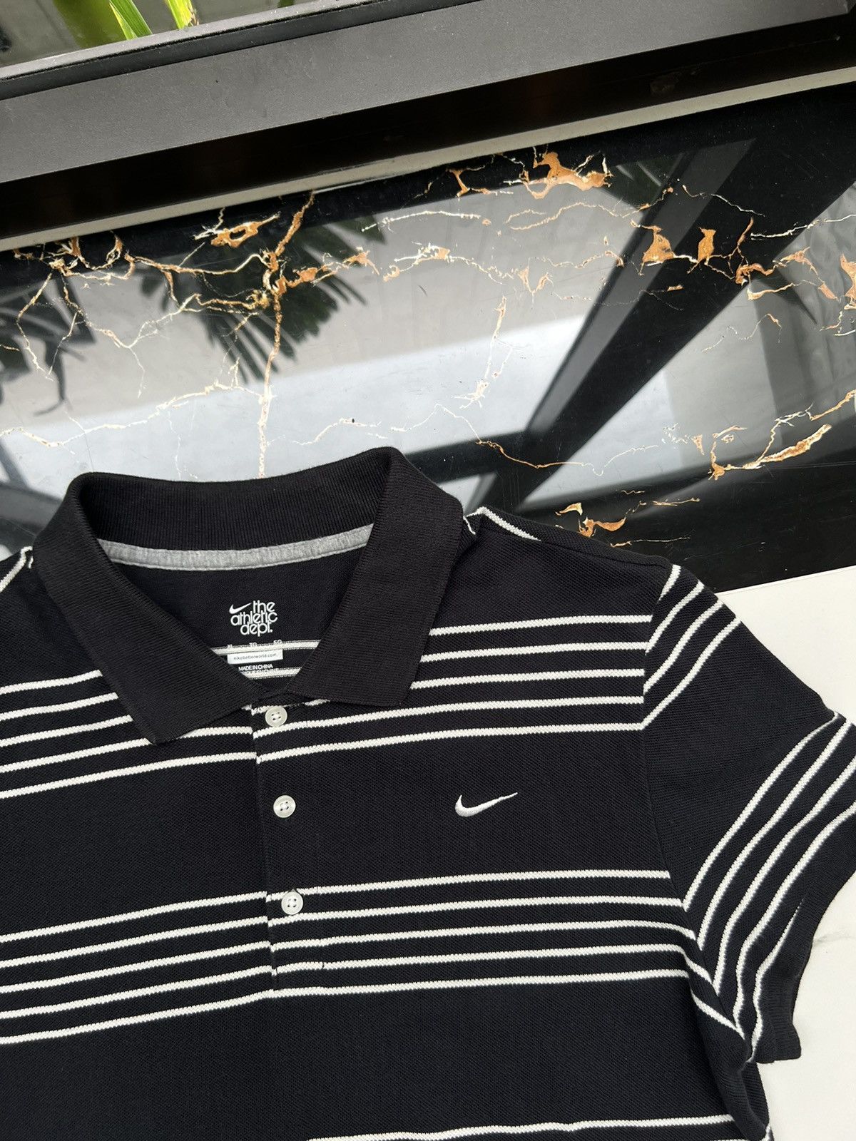 Nike × Vintage 90’s NIKE POLO Y2K TEE RARE RETRO STRIPE TEE Size US M / EU 48-50 / 2 - 2 Thumbnail