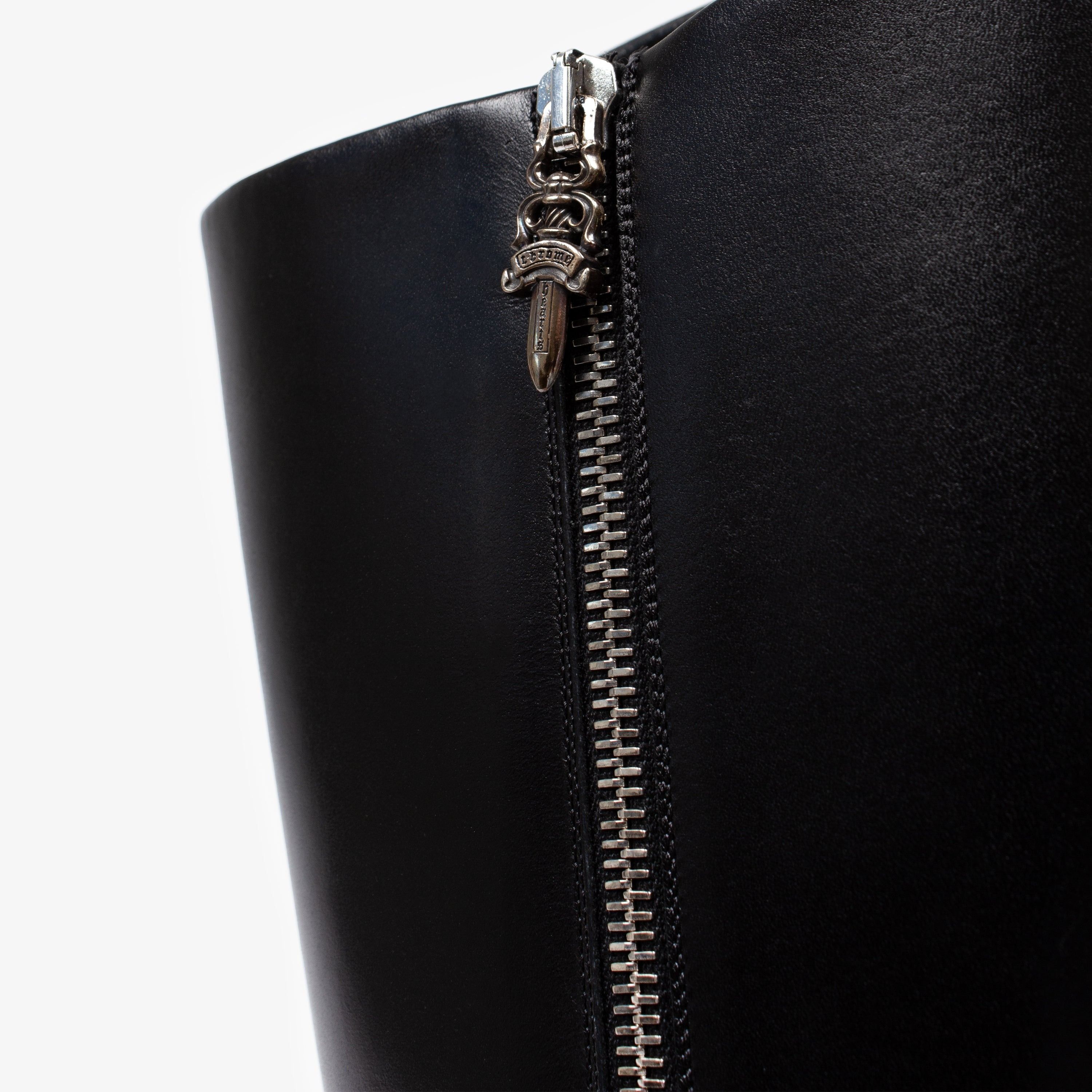 Chrome Hearts CHROME HEARTS BLACK LEOPARD PATCH SUGAR JONES BOOT Size US 8 / IT 38 - 7 Thumbnail