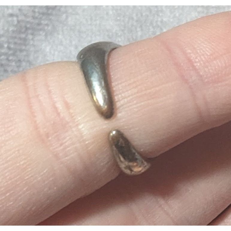 Other Vintage Open Heart Silver Tone Seed Pearl Ring Size 6 1/4 Size ONE SIZE - 18 Thumbnail
