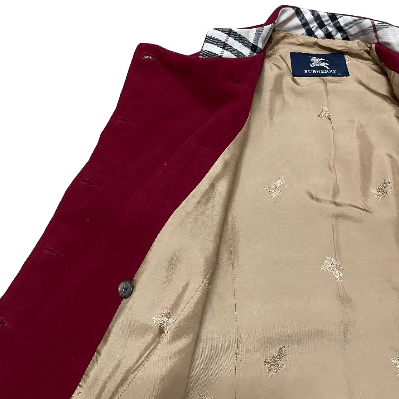 Burberry Burberry Nova Check Wool Coat Mandarin Style Size S / US 4 / IT 40 - 8 Thumbnail