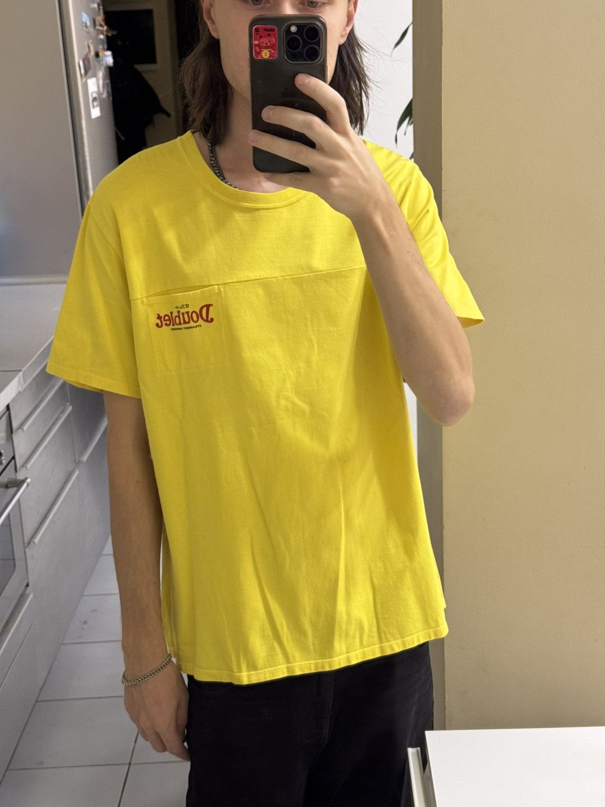Doublet Aw20 Doublet Fami Tee(Yellow/Boxy L) Size US L / EU 52-54 / 3 - 5 Thumbnail