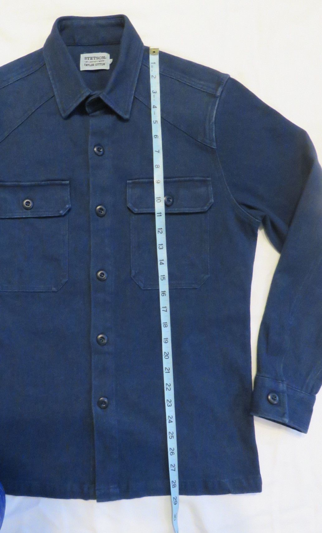 Stetson × Taylor Stitch Stetson x Taylor Stitch Indigo Western Work Shirt (40) NWOT Size US M / EU 48-50 / 2 - 6 Thumbnail