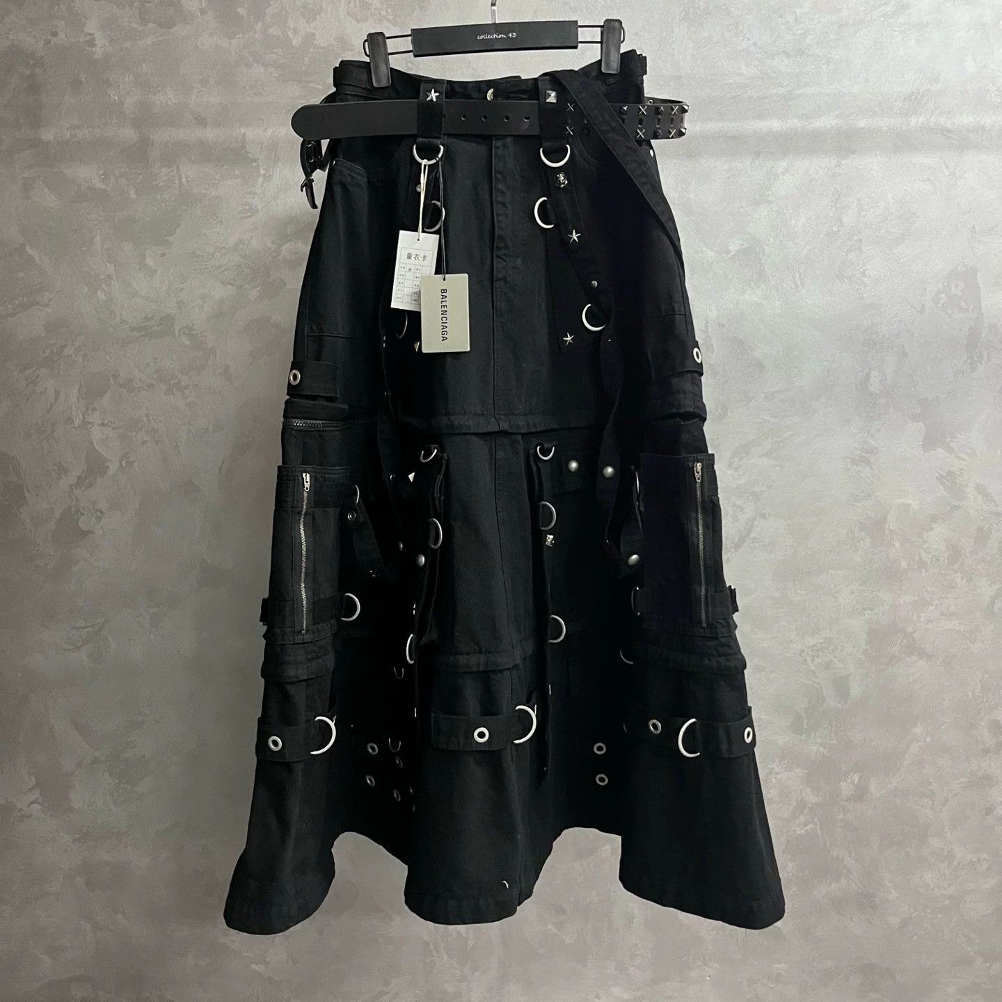Balenciaga Balenciaga Denim Black Skirt 34 Women Size 34" / US 12 / IT 48 - 1 Thumbnail