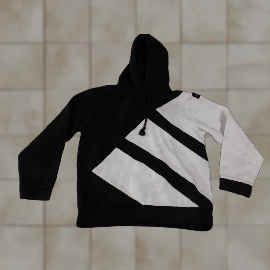 Adidas Adidas Hoodie Mens S Black White Equipment ADV 91-17 Stripes Streetwear Zip Pullover Regular Mens Size US S / EU 44-46 / 1 - 1 Thumbnail