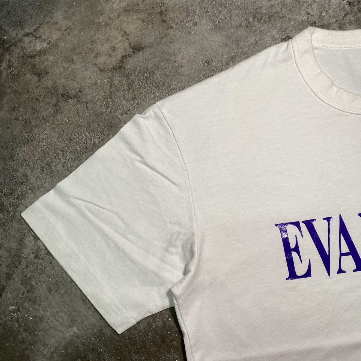 Anime × GU EVANGELION PURPLE SPELLOUT ANIME T SHIRT Size US L / EU 52-54 / 3 - 4 Thumbnail