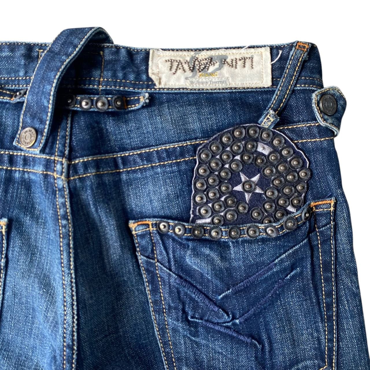 Jimmy Taverniti Archival Y2K Jimmy Taverniti So Jeans Studded Denim Size US 31 - 14 Thumbnail