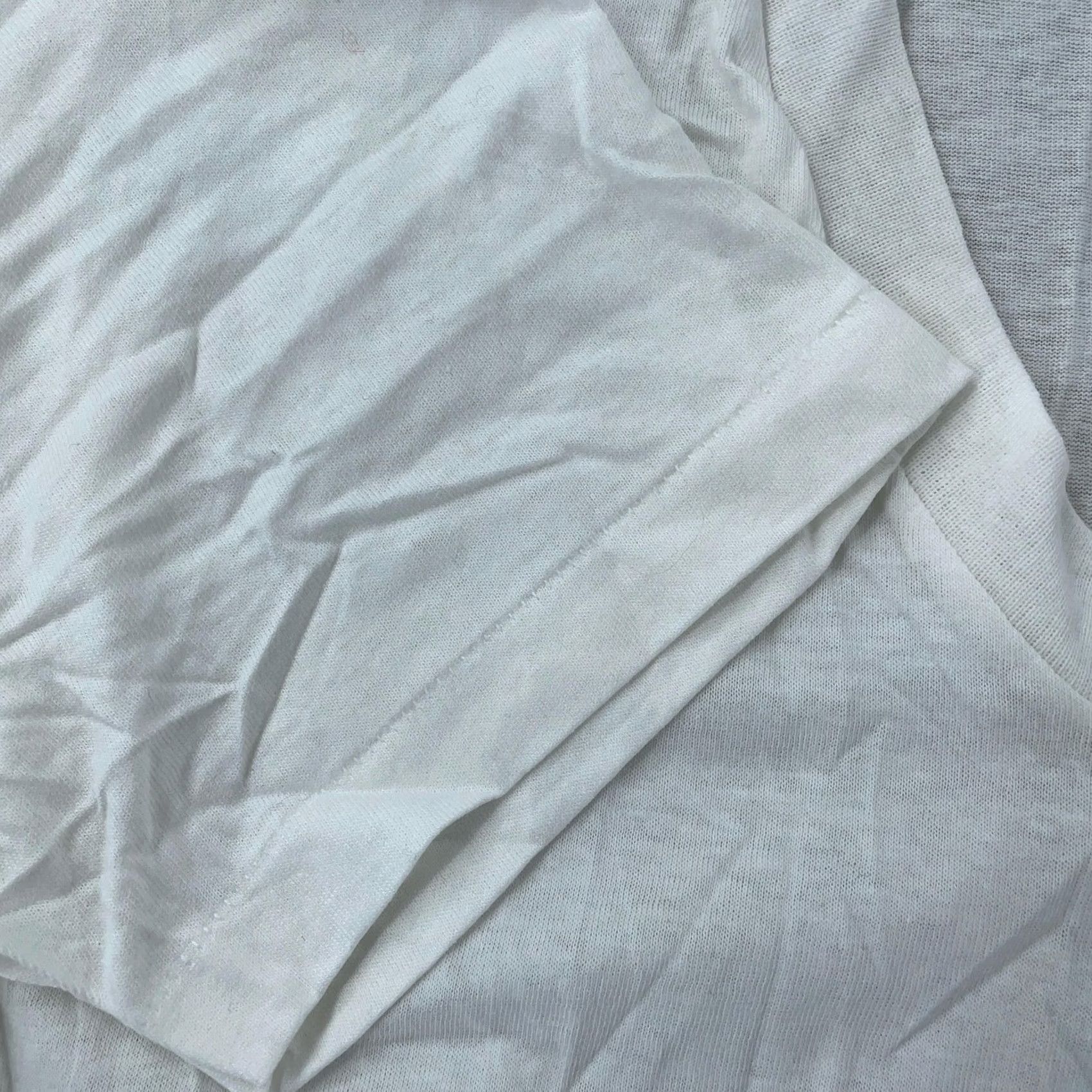 Hanes VINTAGE Hanes White V-Neck T-Shirt Mens Small 100% Cotton USA Made 80s Mint Used Mens Shirts White V-Neck Hanes 80s USA Made Size US S / EU 44-46 / 1 - 3 Thumbnail