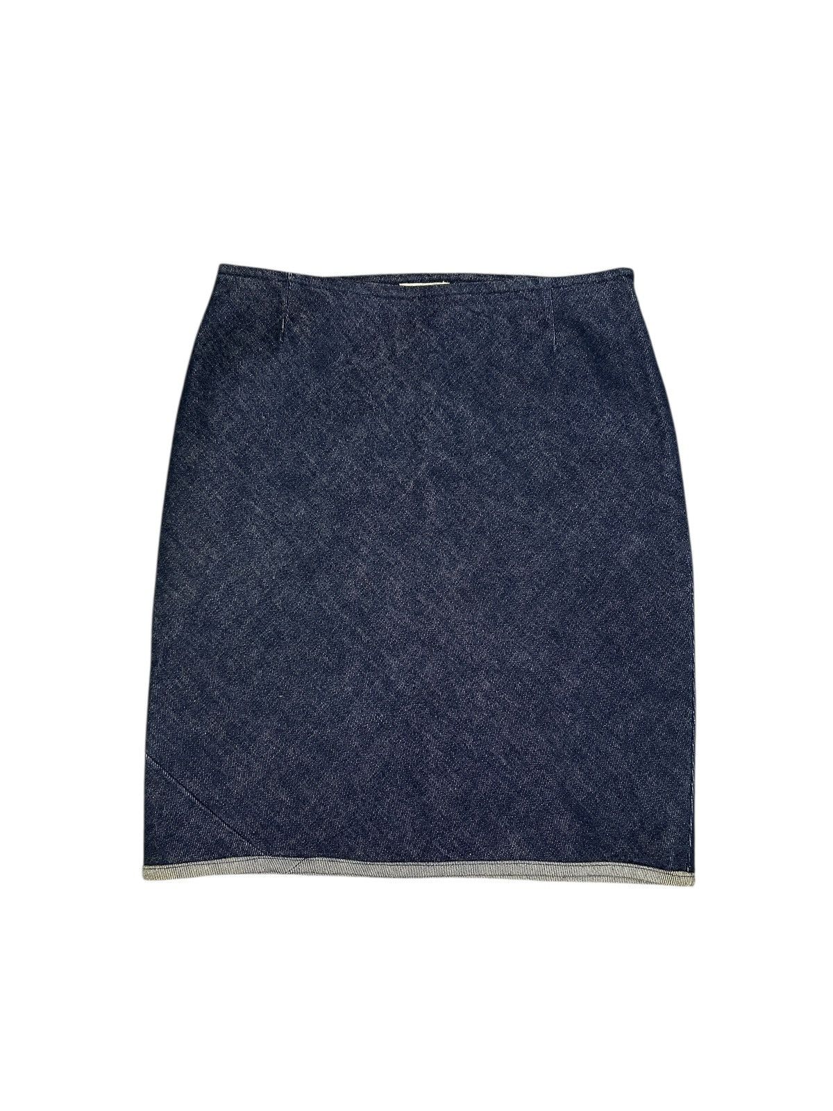Helmut Lang F/W 97 Raw Denim Spiral Skirt Size 26" / US 2 / IT 38 - 1 Thumbnail