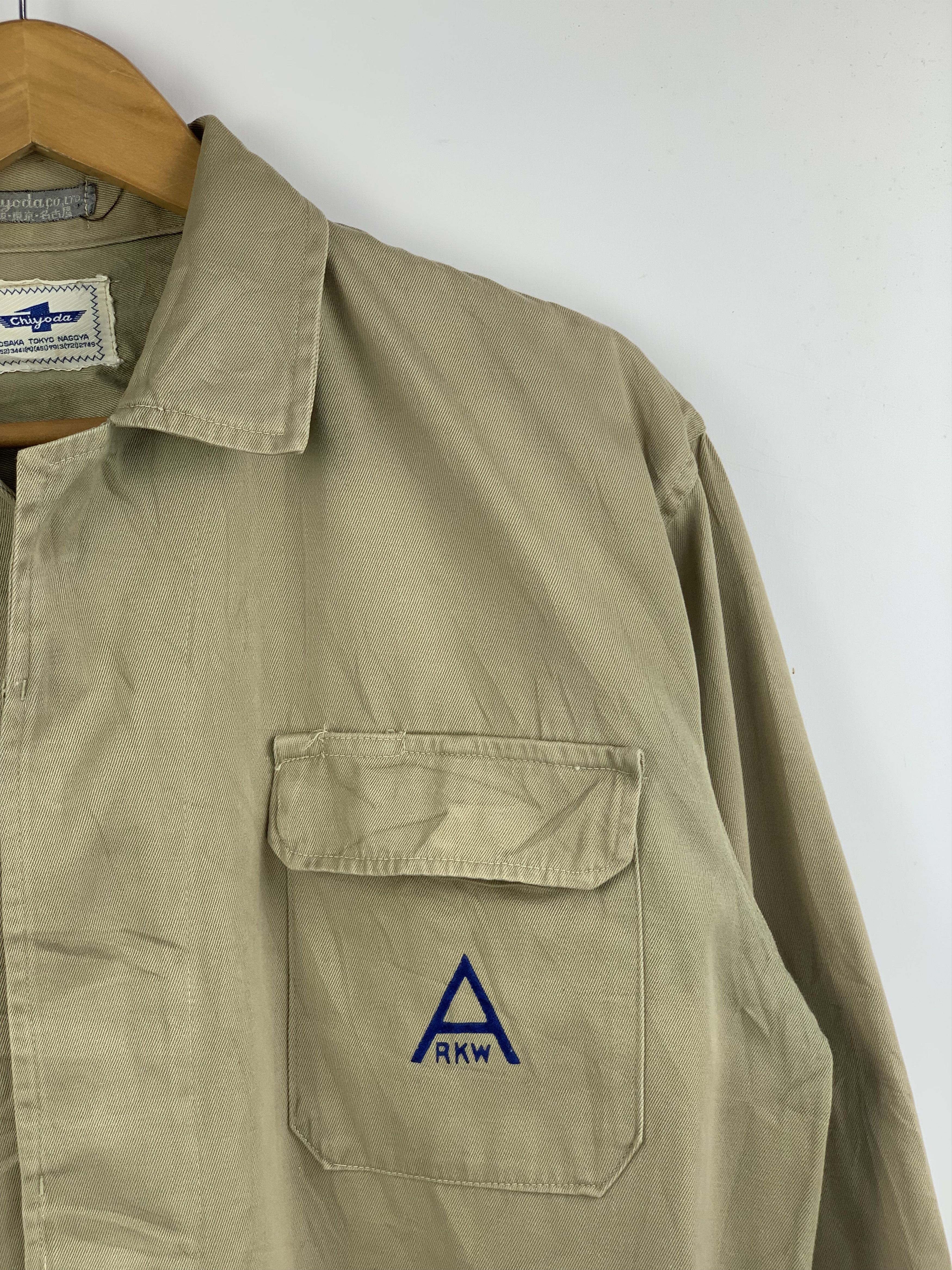 Japanese Brand Vintage 90s Chiyoda Japanese Brand Worker Denim Jacket J1621 Size US L / EU 52-54 / 3 - 8 Thumbnail