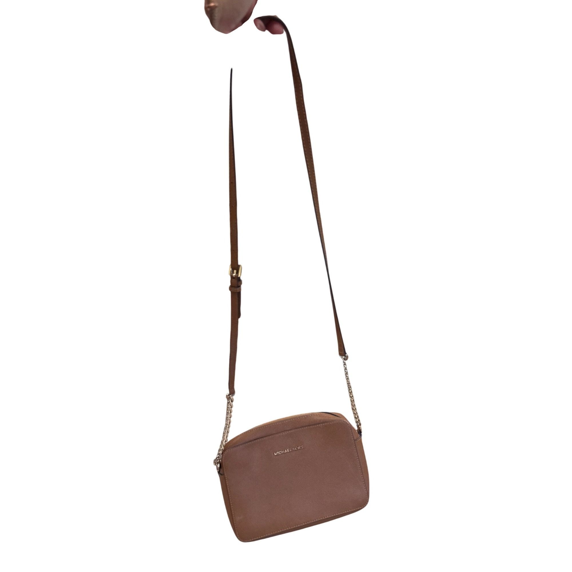 Michael Kors Michael Kors Womens Brown Leather Small Crossbody Purse SKU Size ONE SIZE - 21 Thumbnail