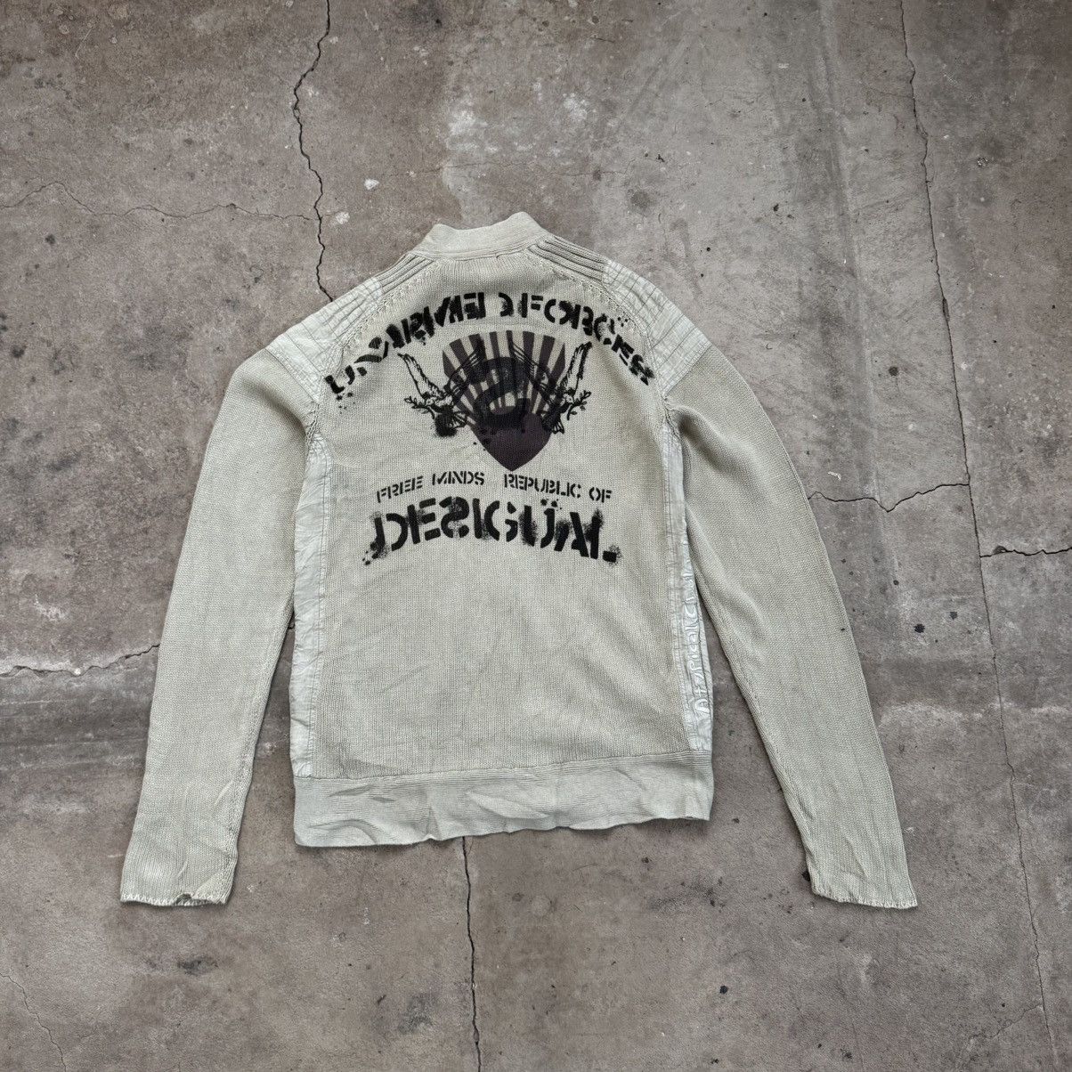Desigual Desigual Avant Garde Graphic Zip Sweater Size US L / EU 52-54 / 3 - 1 Thumbnail
