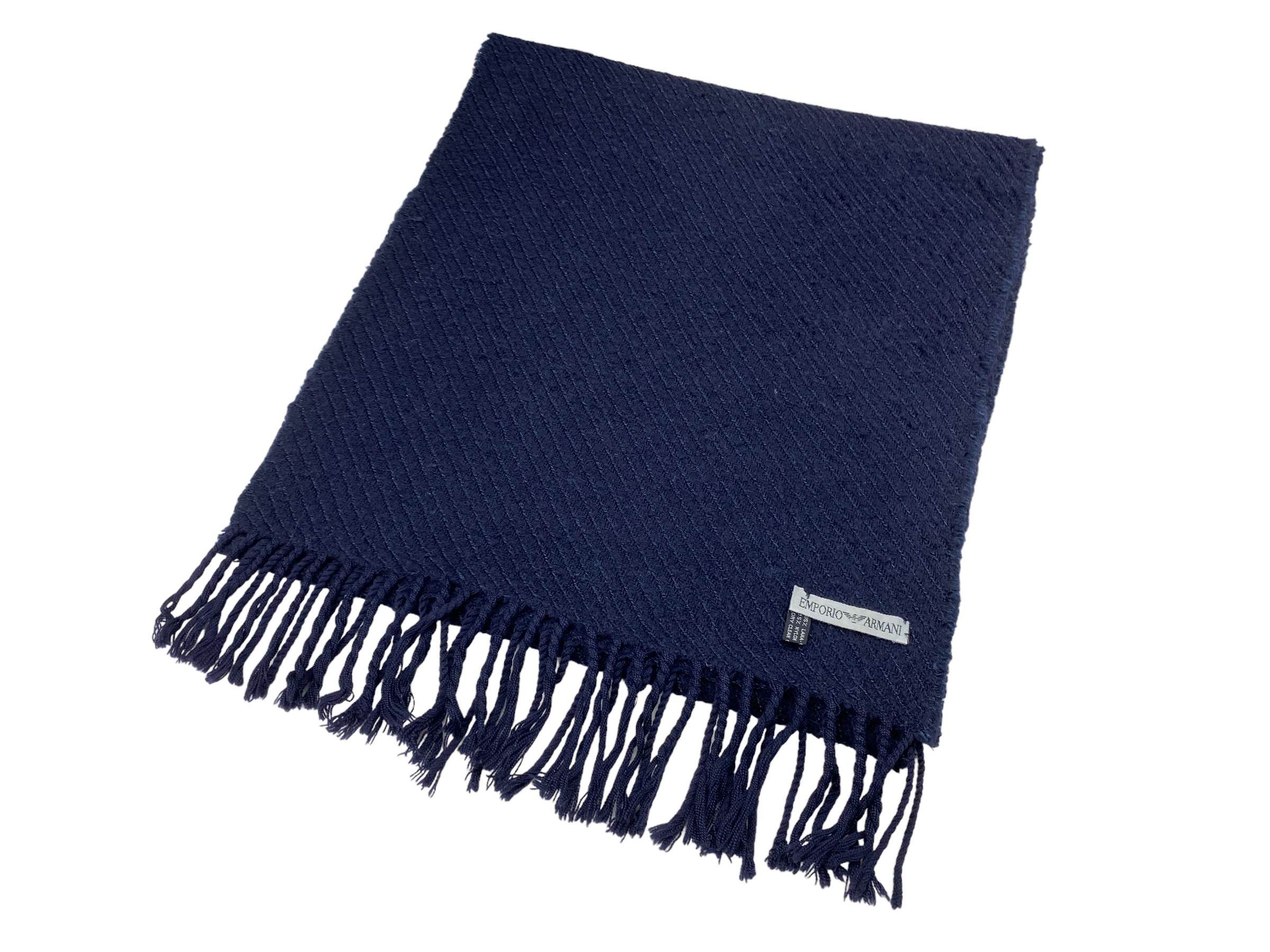 Emporio Armani × Vintage Vintage Emporio Armani Wool Scarf - Made in Italy Size ONE SIZE - 2 Thumbnail