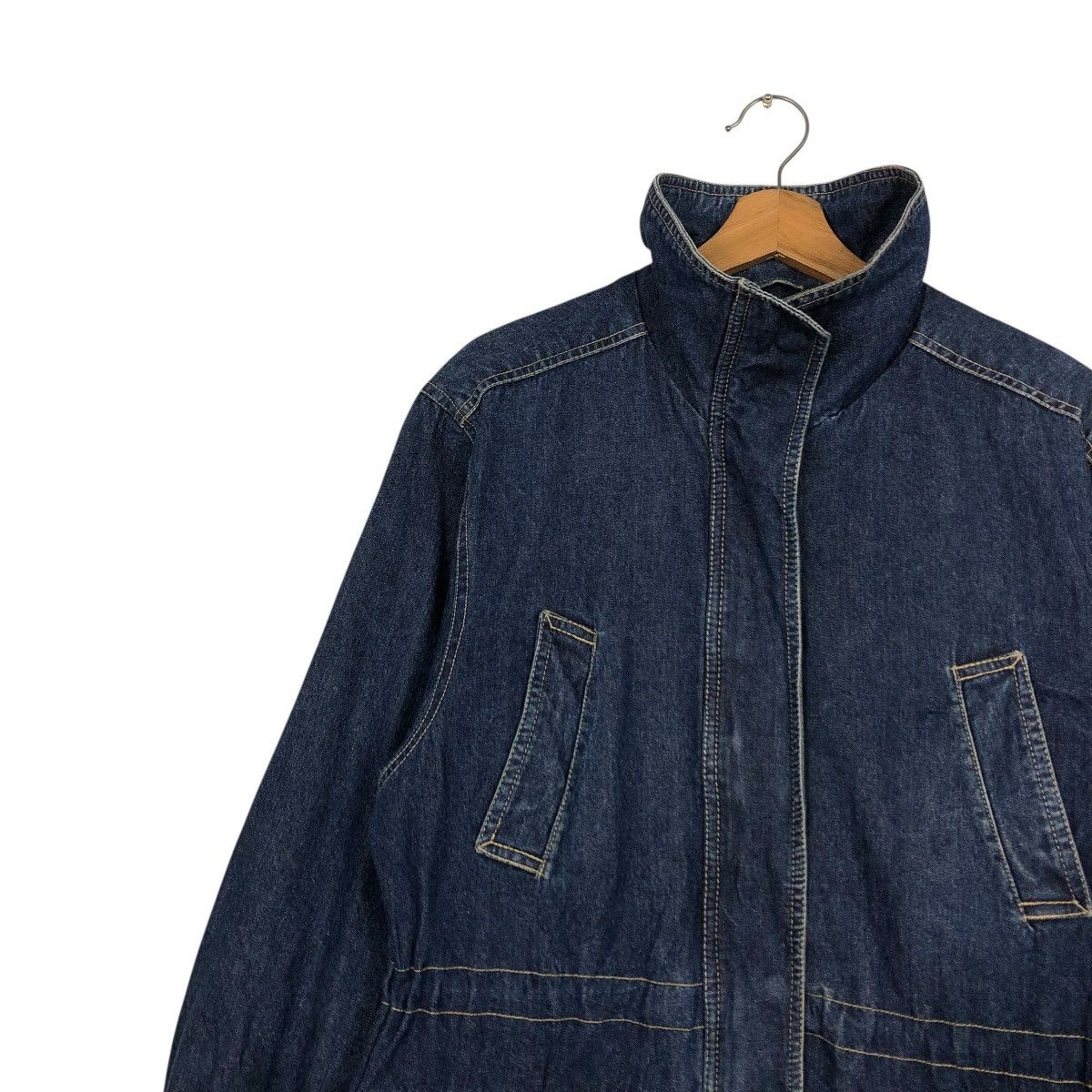 Japanese Brand 🔥VINTAGE BIKER DENIM JACKET BLANKET PACIFIC ISSEY MIYAKE Size US S / EU 44-46 / 1 - 10 Thumbnail