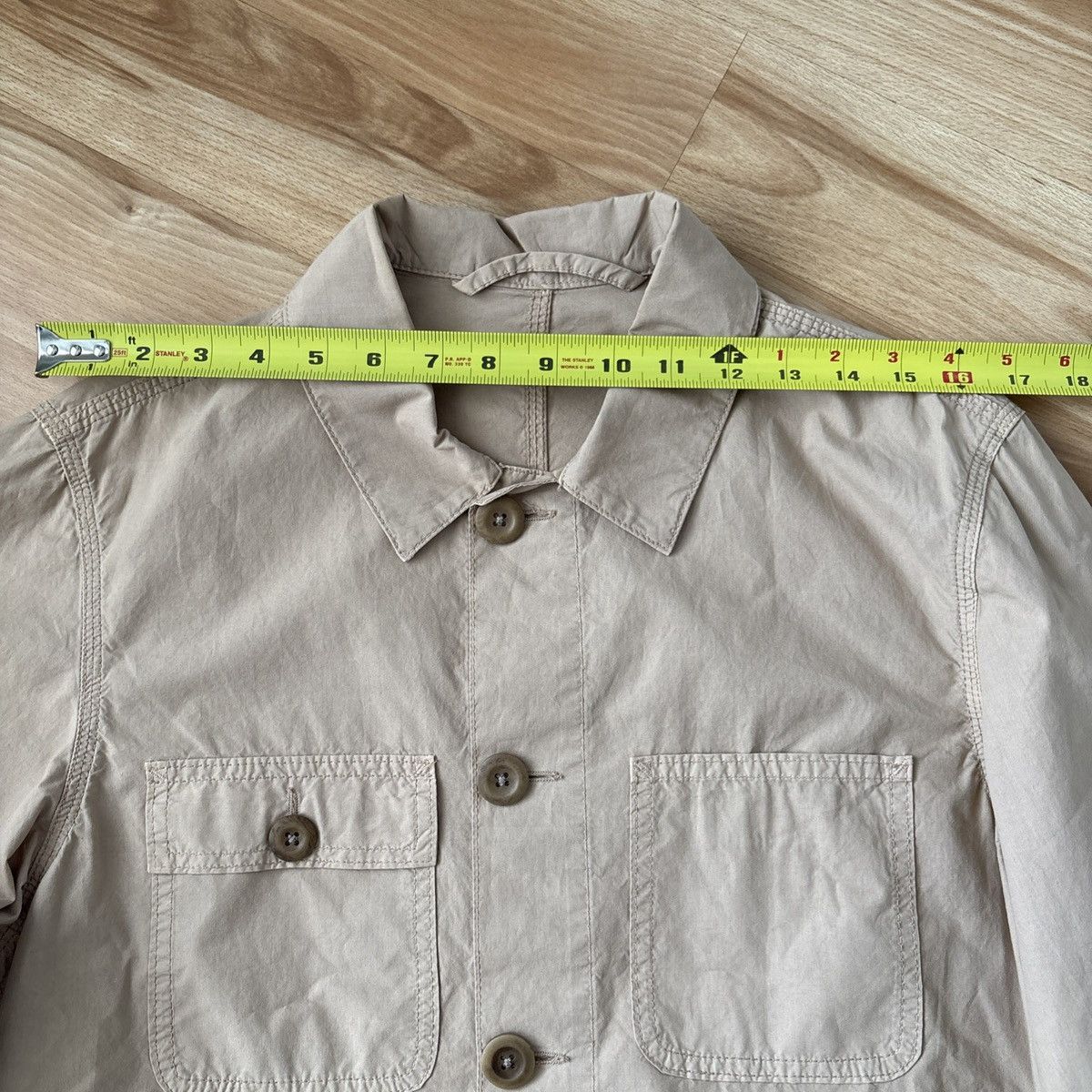 Altea Altea Beige Cotton Shirt Jacket US Size S Made In Italy Size US S / EU 44-46 / 1 - 14 Thumbnail