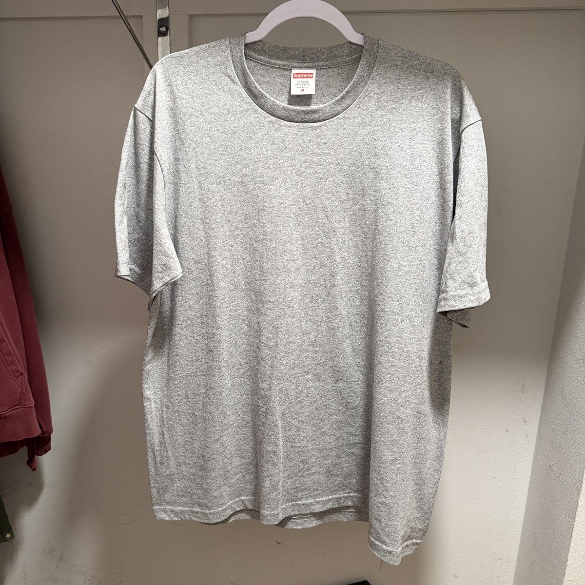 Supreme Supreme SS24 Backwards Tee T-Shirt Medium M Heather Grey Size US M / EU 48-50 / 2 - 3 Thumbnail