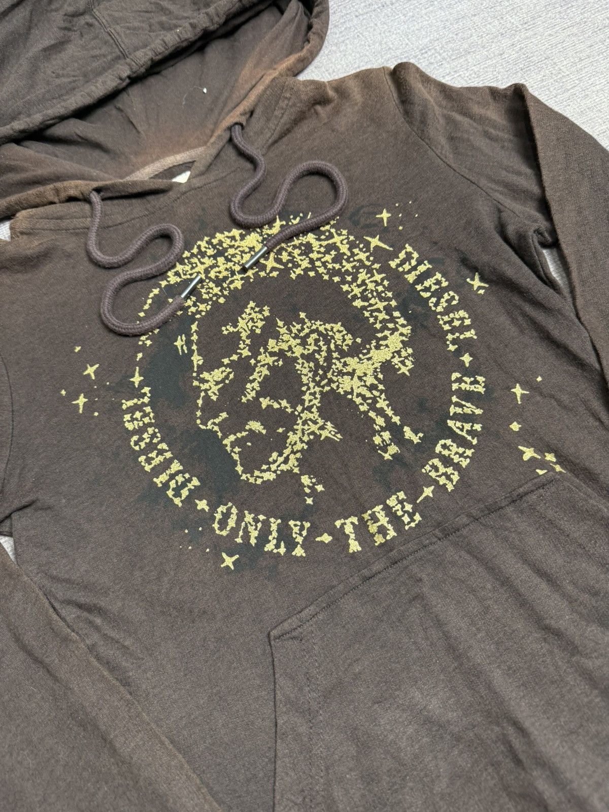 Diesel DIESEL FEDED STUDED STYLE HOODIE Size US M / EU 48-50 / 2 - 2 Thumbnail