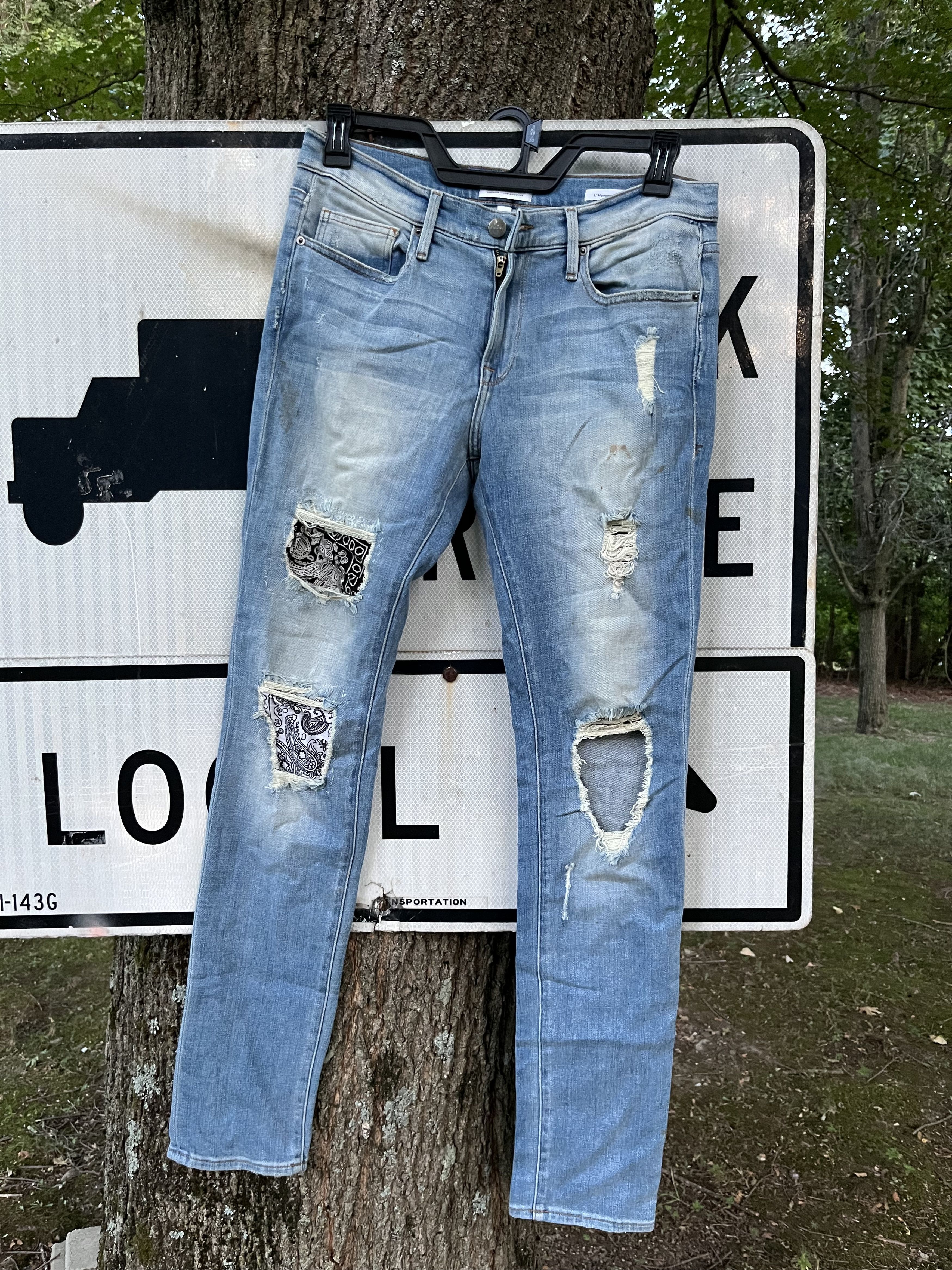 Frame Frame L’Homme Skinny Bandana Patch Size US 31 - 1 Thumbnail
