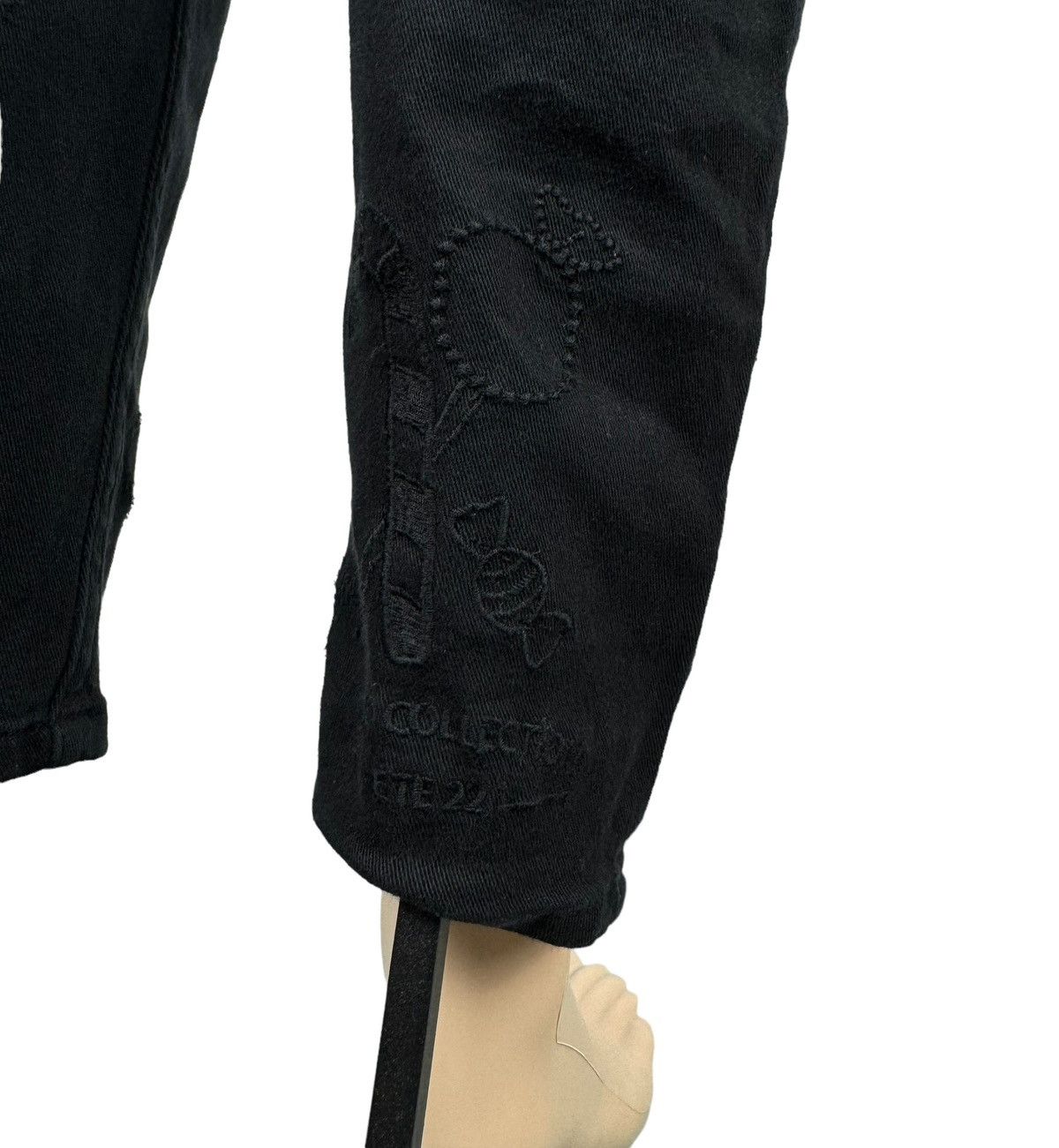 Designer Max&Moi Black Jeans Embroidered Sweet Collection size 38 Size 26" / US 2 / IT 38 - 13 Thumbnail