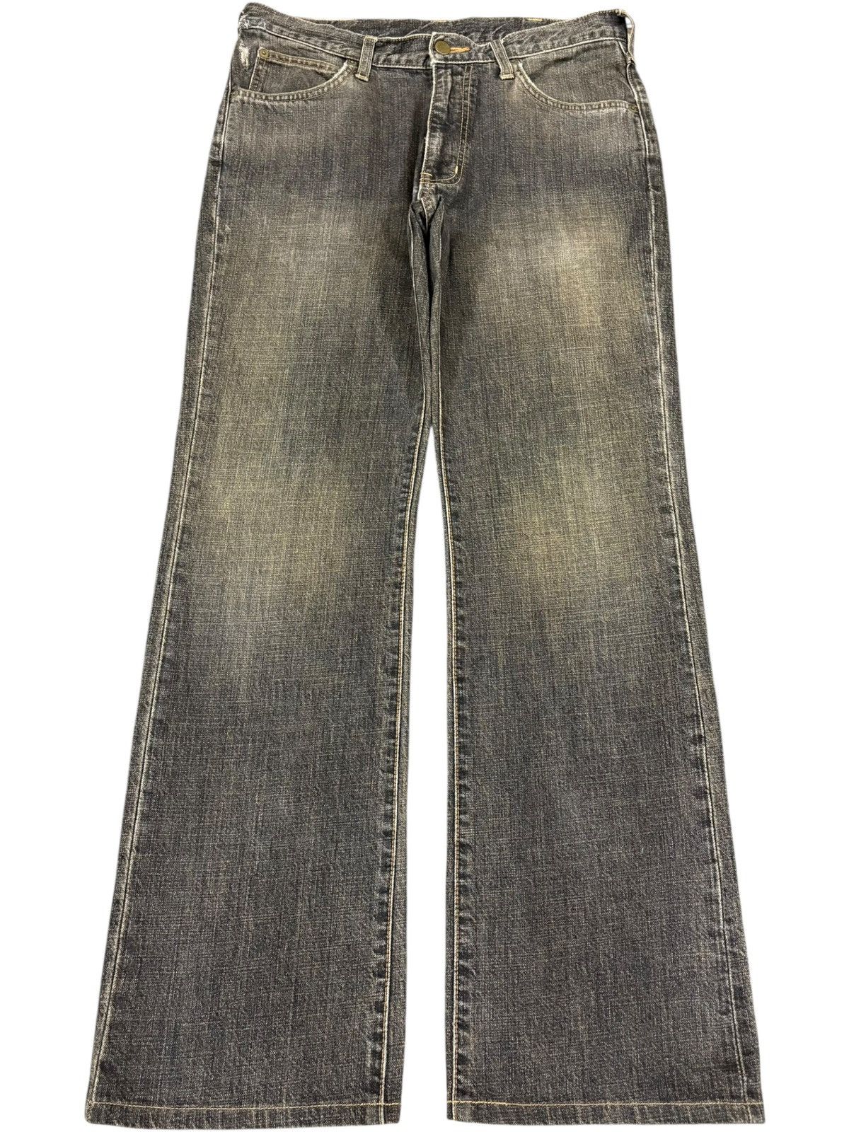 Wrangler Vintage Wrangler Mud Wash Distressed Flare Jeans Size US 32 / EU 48 - 1 Thumbnail